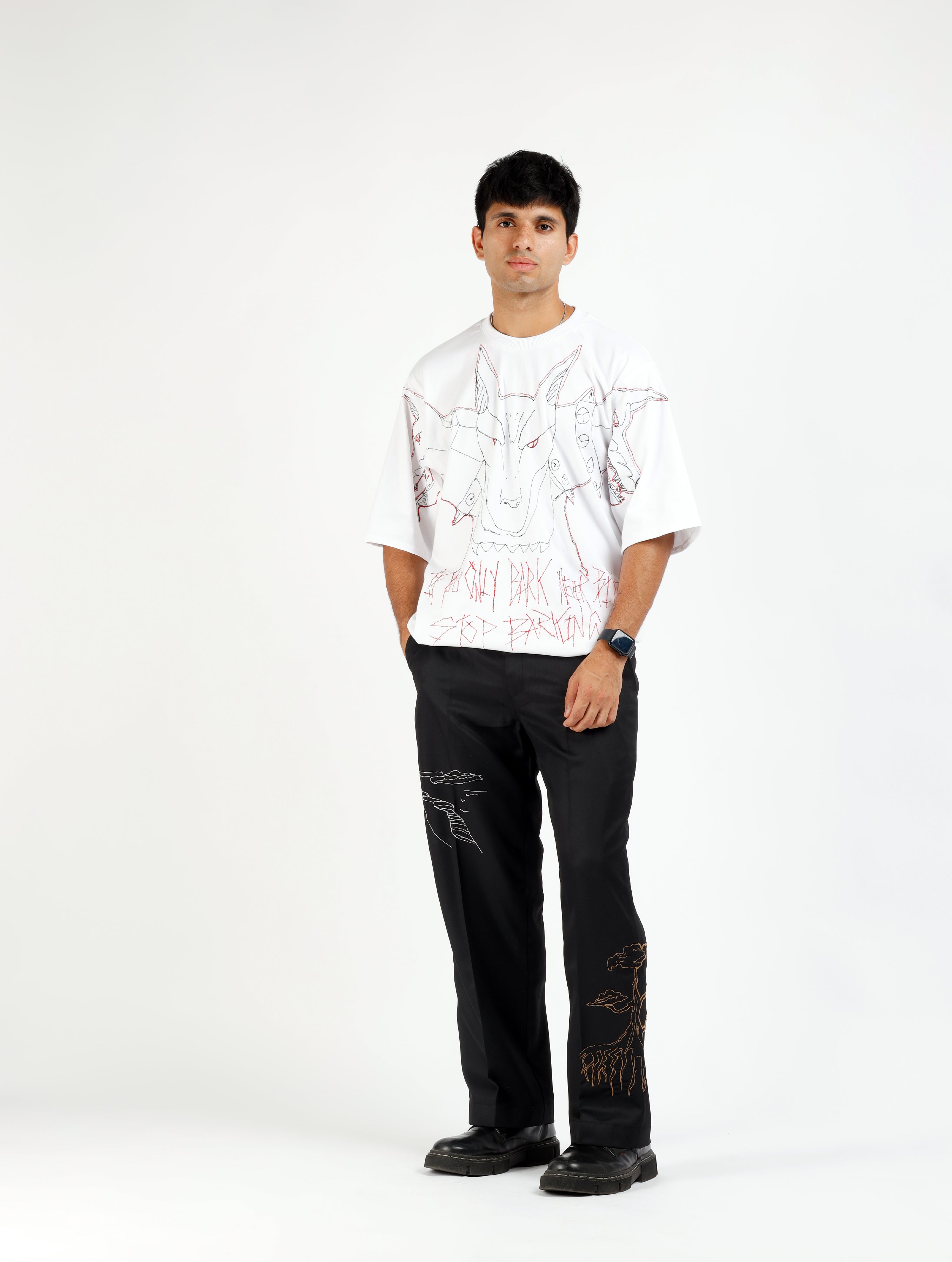 White Barking T-shirt