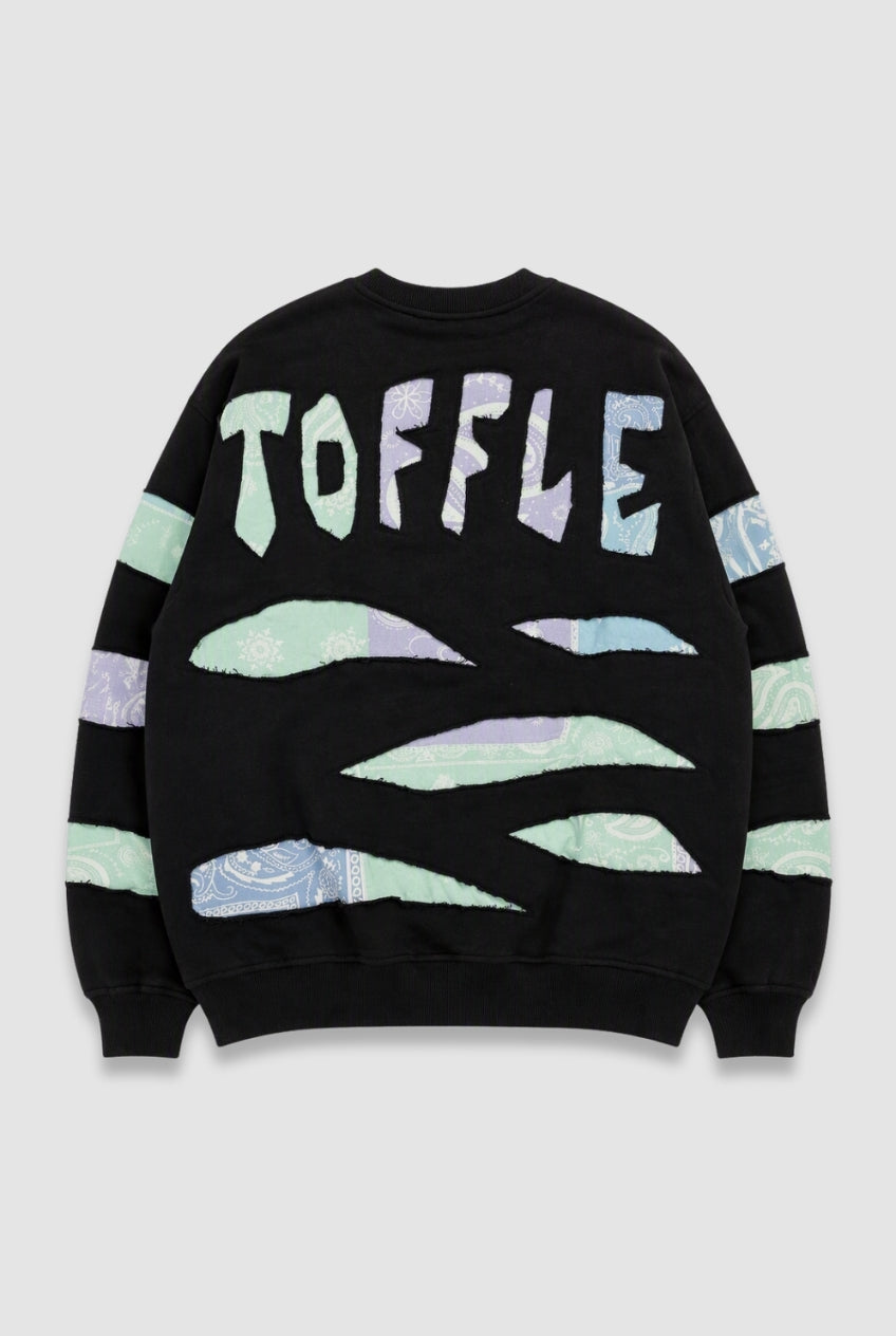 Ripped Paisley Sweatshirt