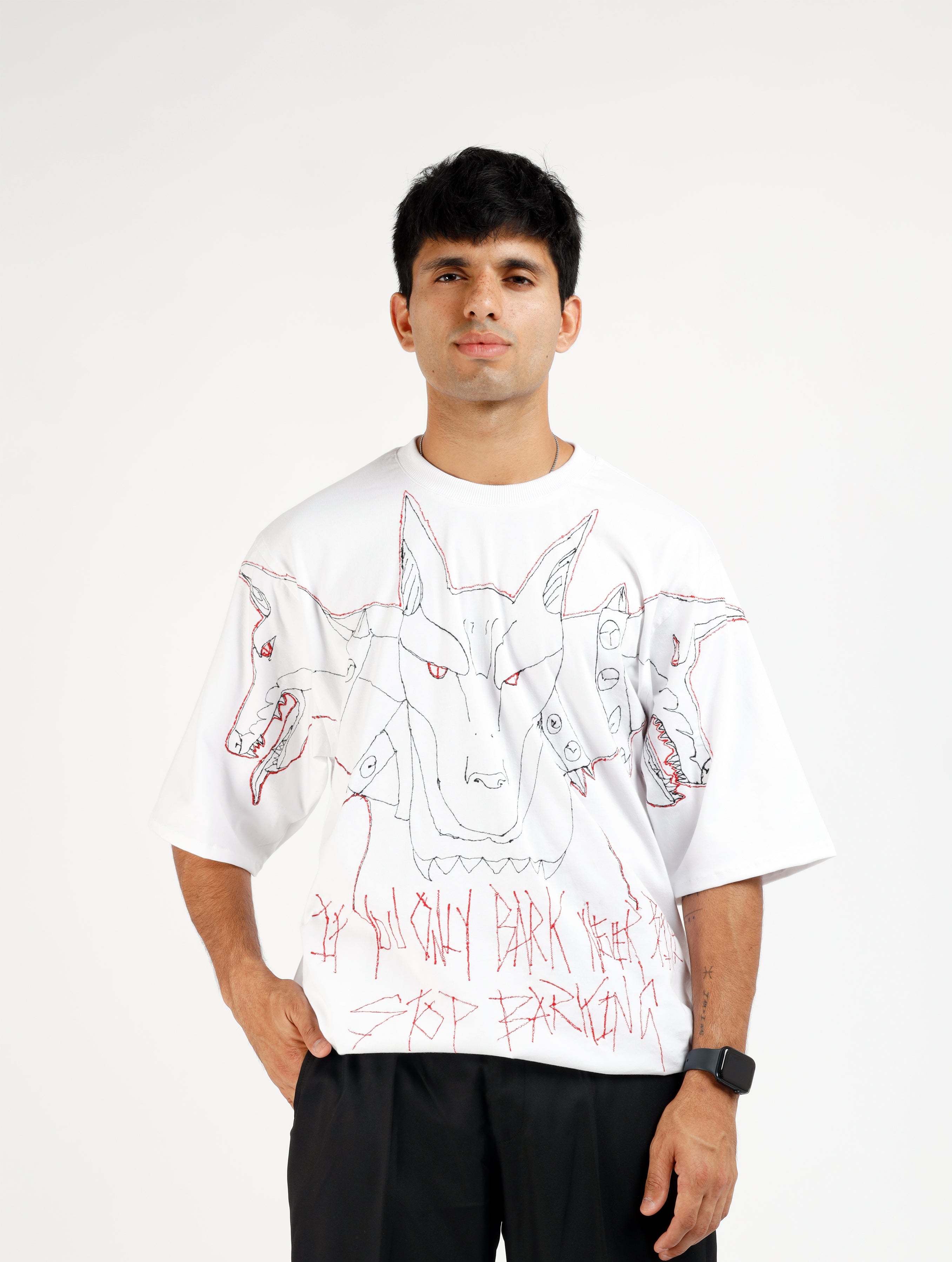 White Barking T-shirt