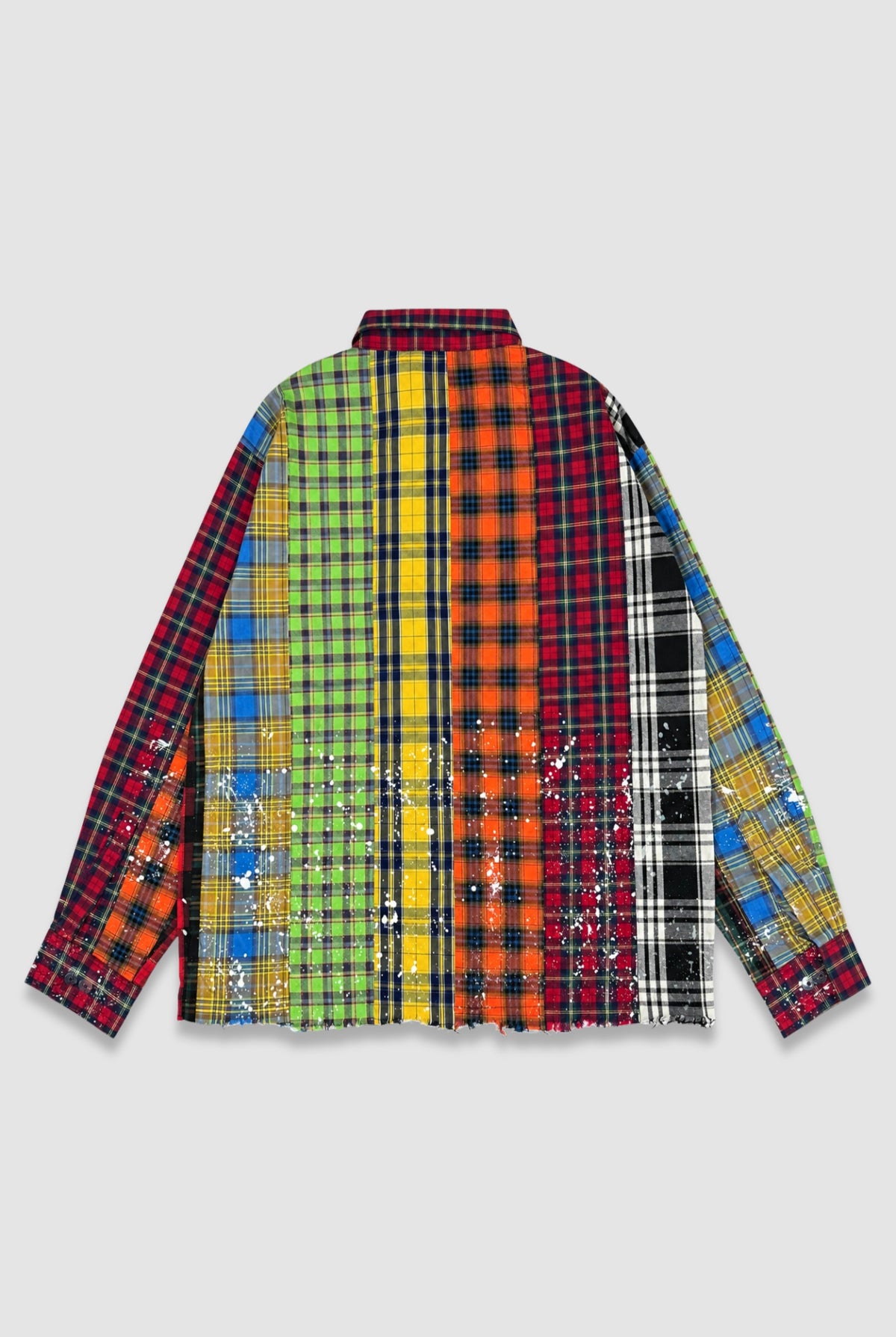 Panelled Check Shirt