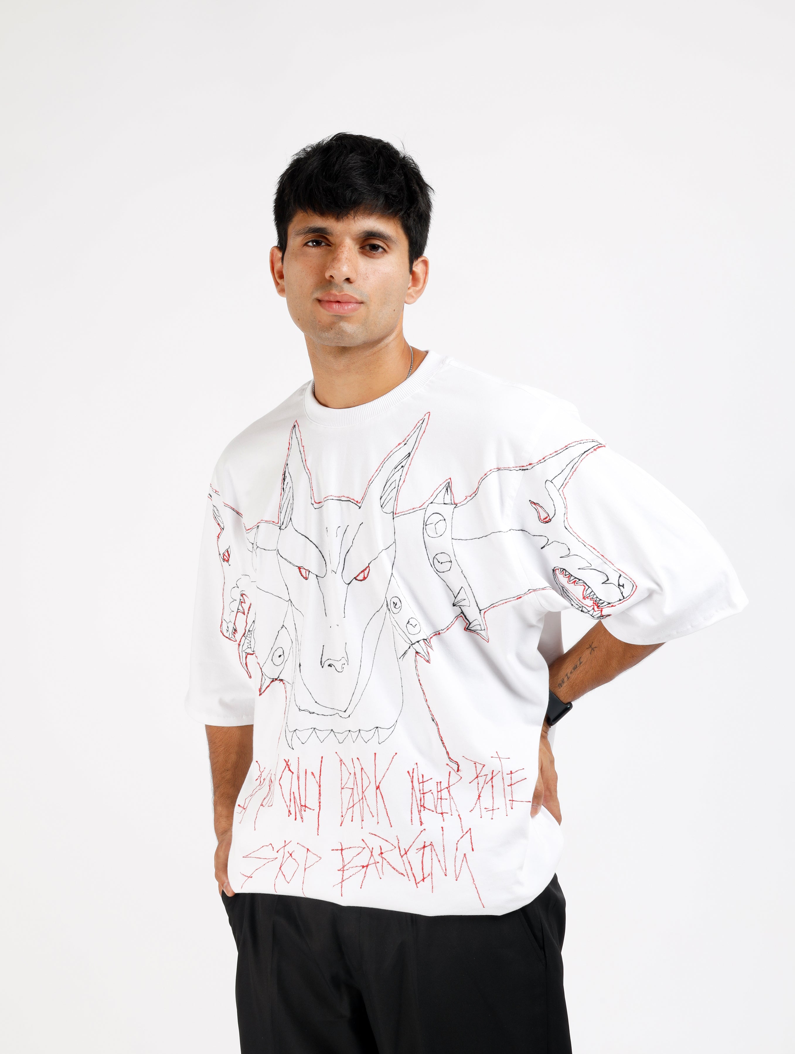 White Barking T-shirt