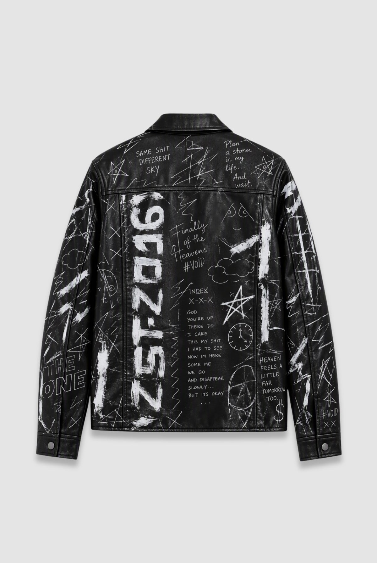 Sample Graffiti Leather Jacket
