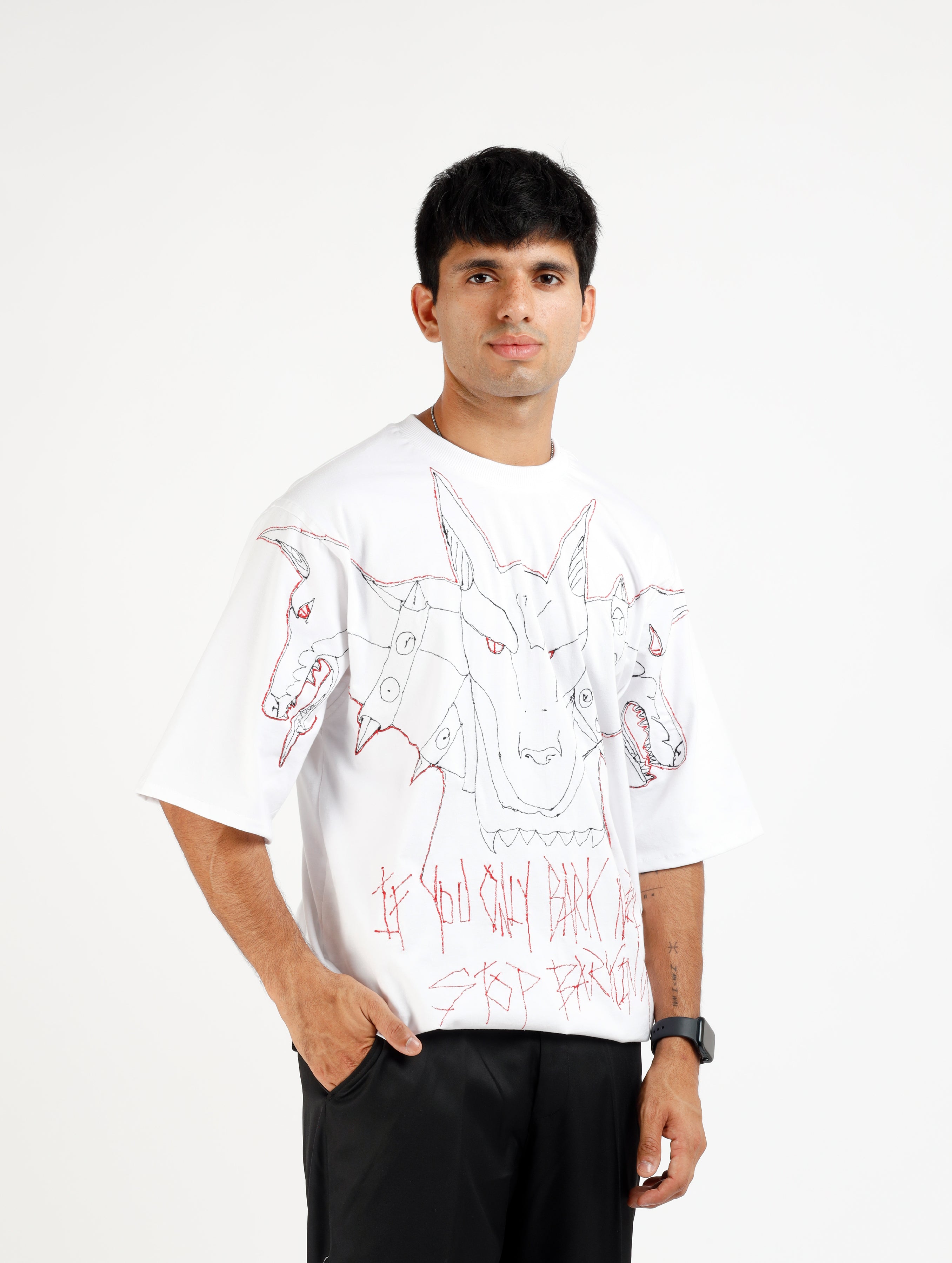 White Barking T-shirt