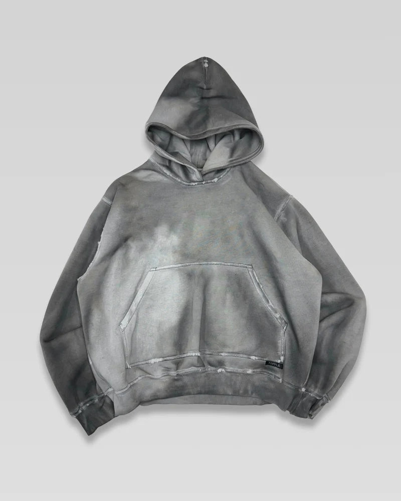 Sample Distressed Charcoal Hoodie
