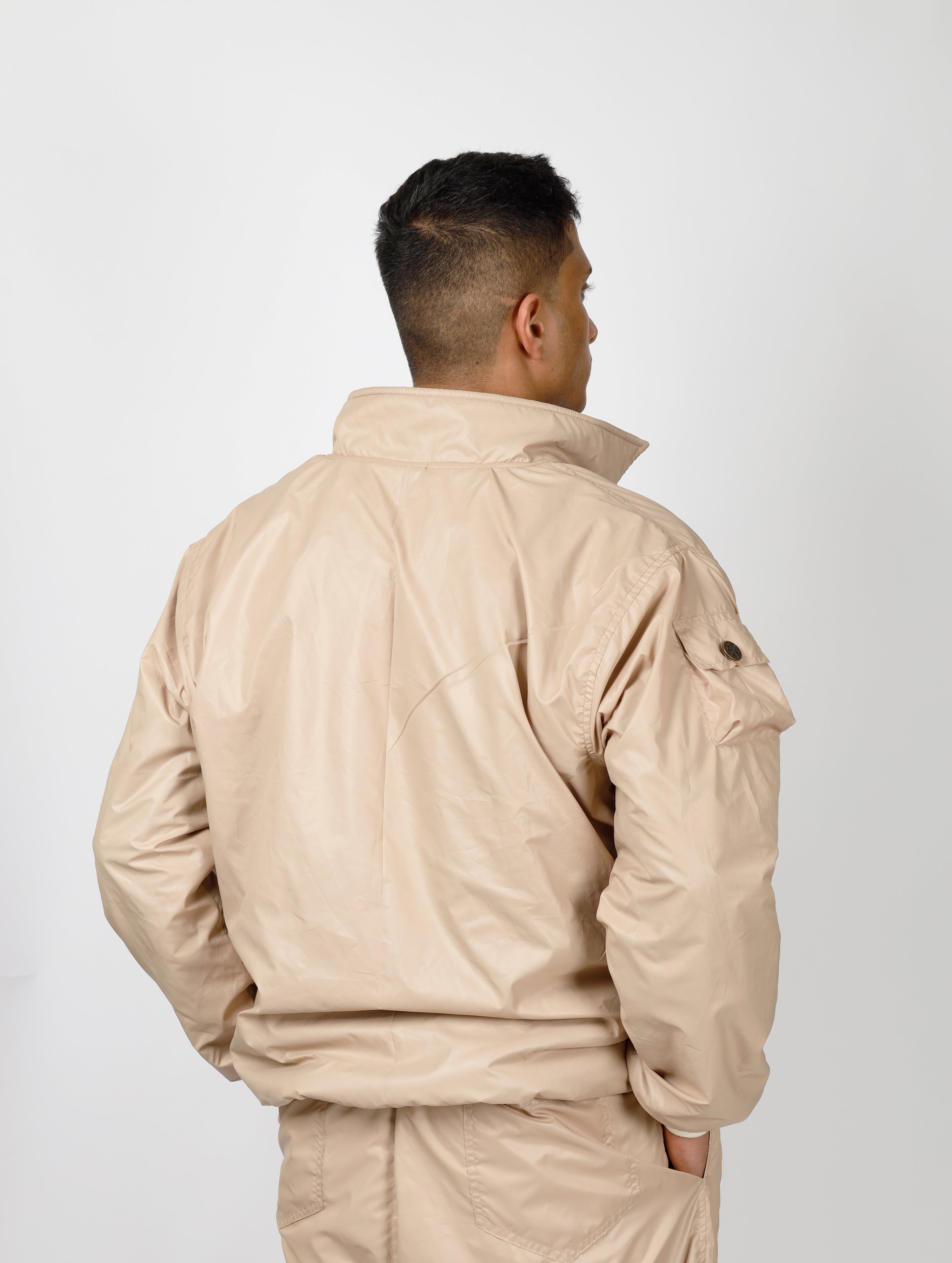 Nylon Athletic Bomber Jacket