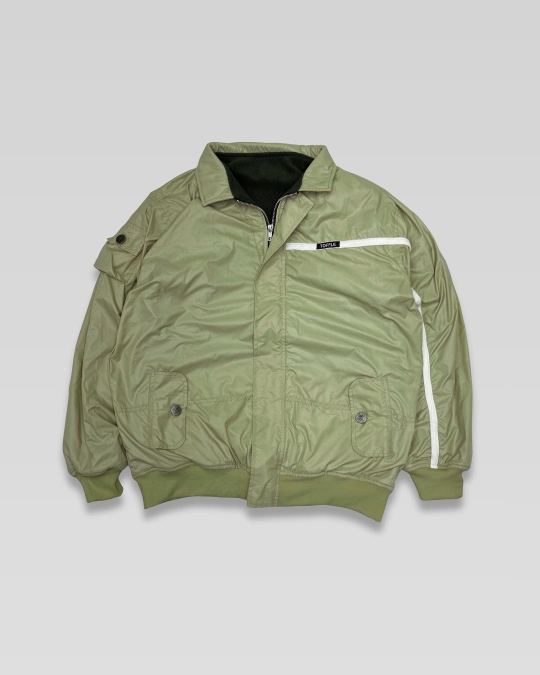 Nylon Athletic Bomber Jacket