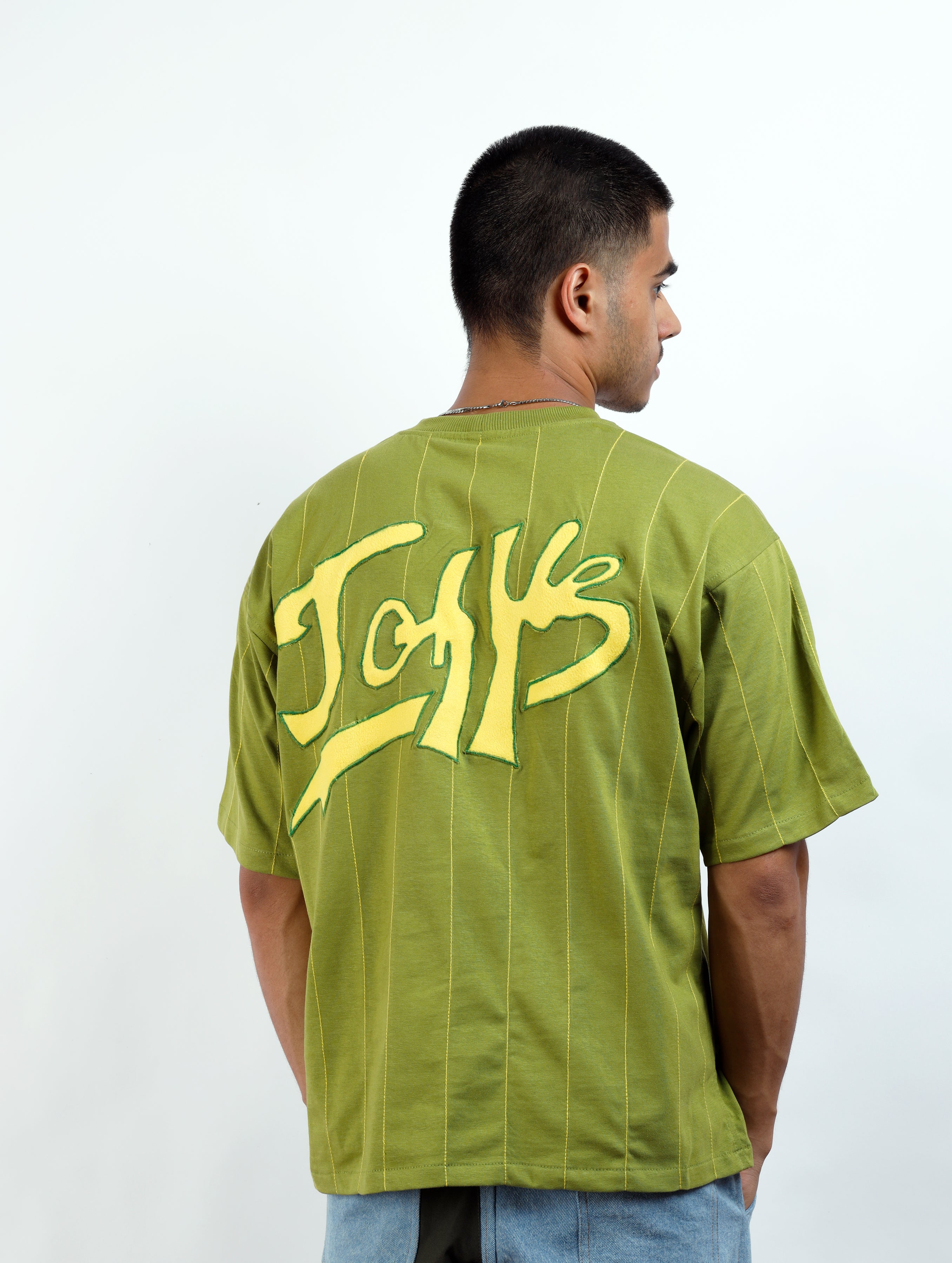 Green Stripe Jersey T-shirt