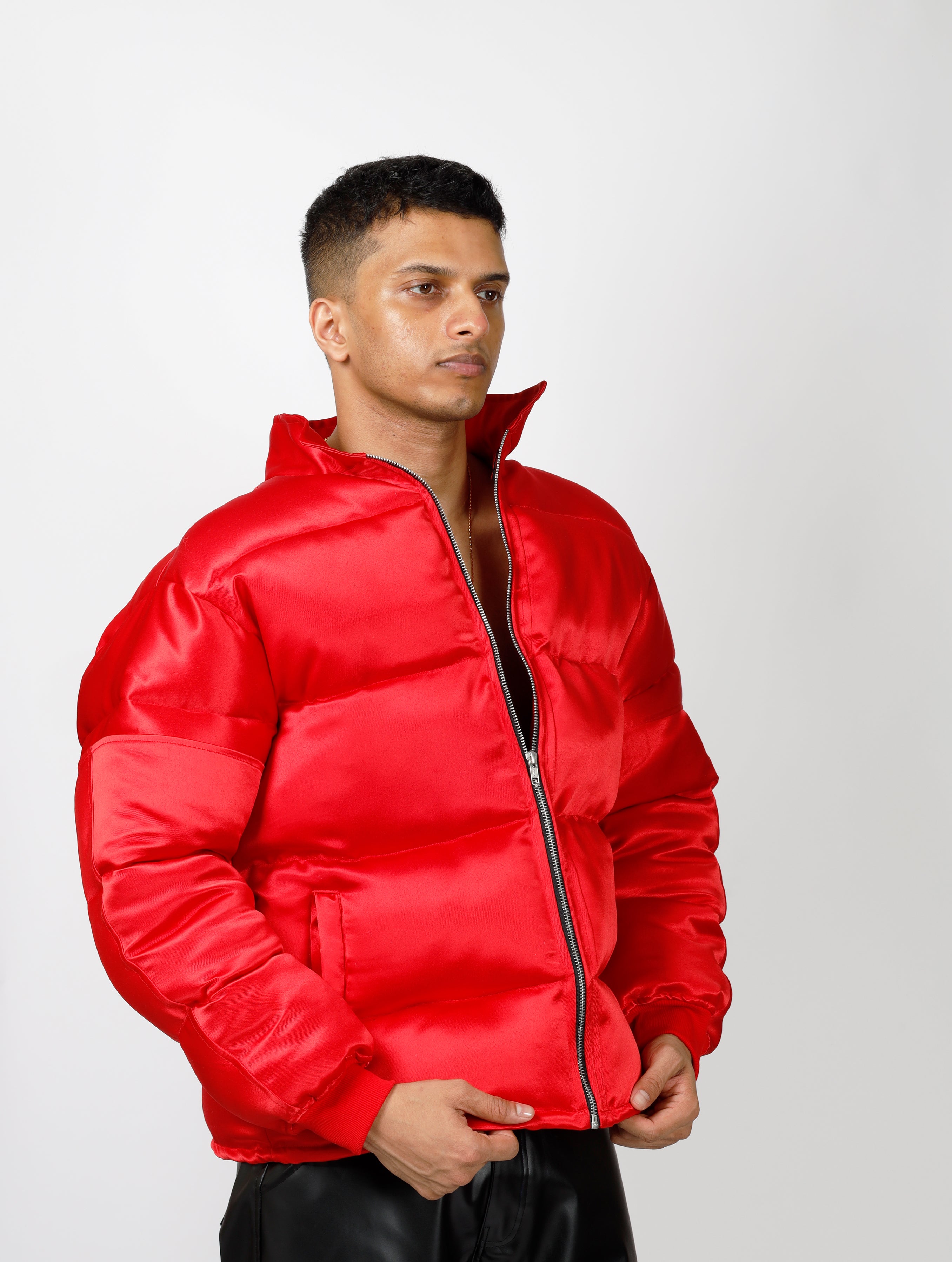 Satin Puffer Jacket
