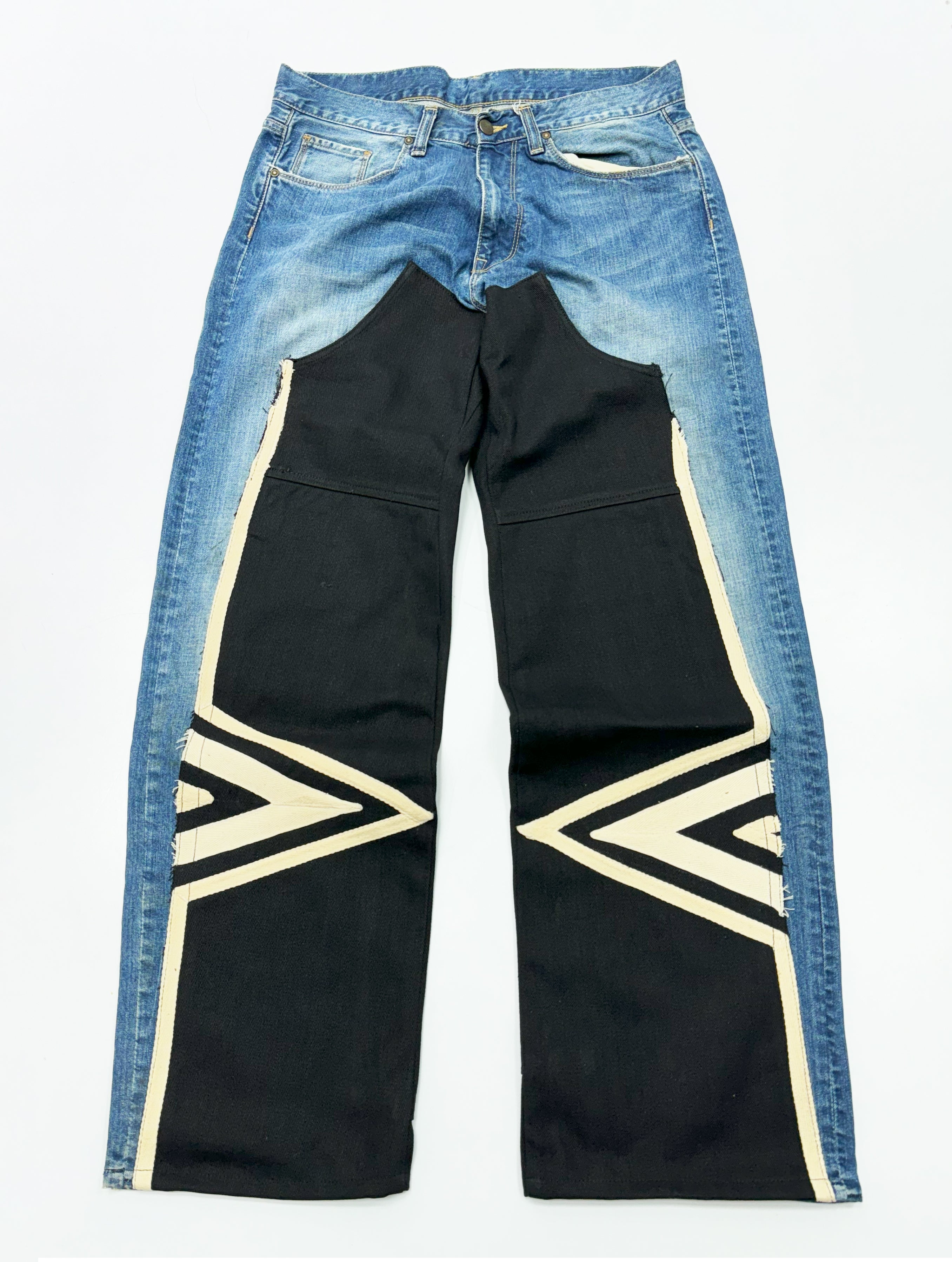 Segmented Blue Jeans