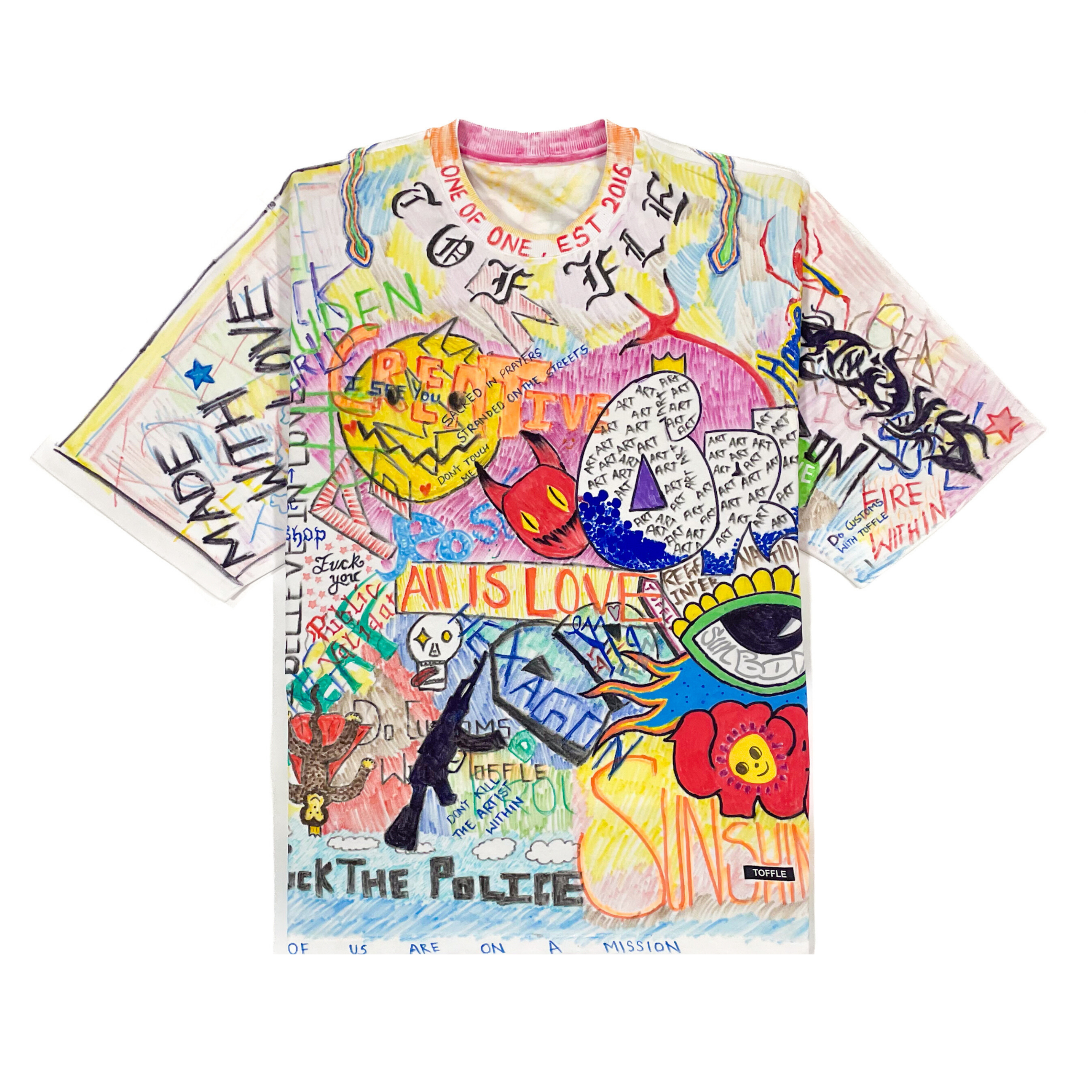 Handpainted Graffiti T-shirt