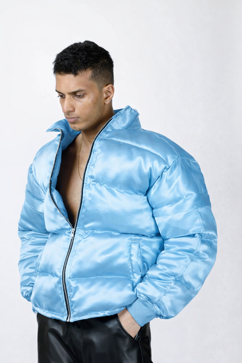Satin Puffer Jacket