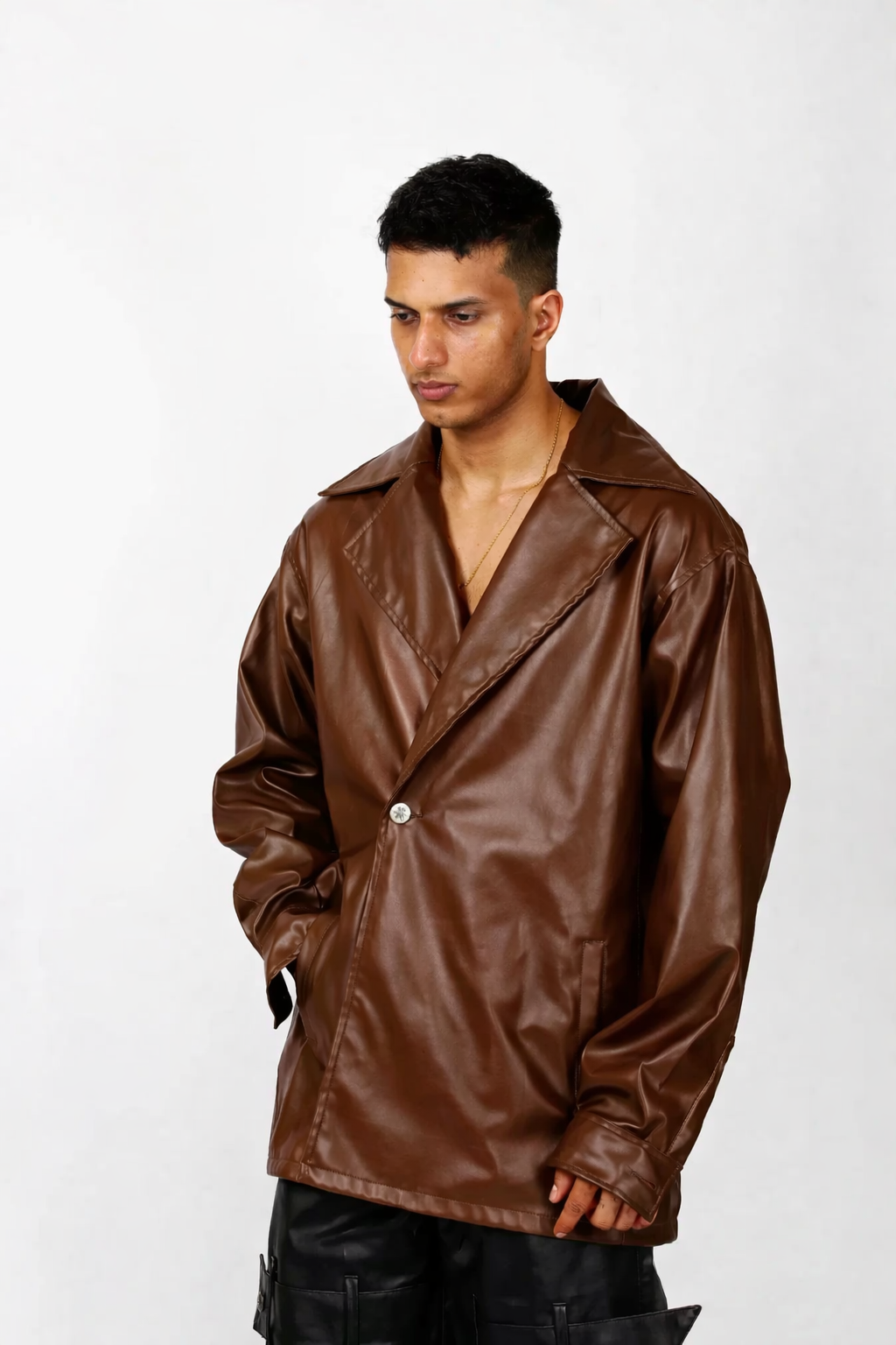 Leather Overall Jacket