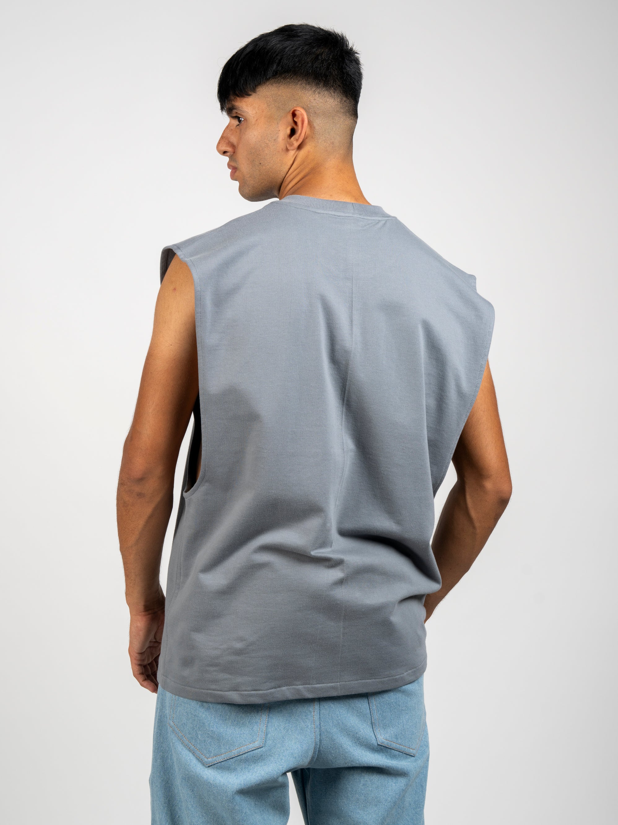 Charcoal Patchwork Vest