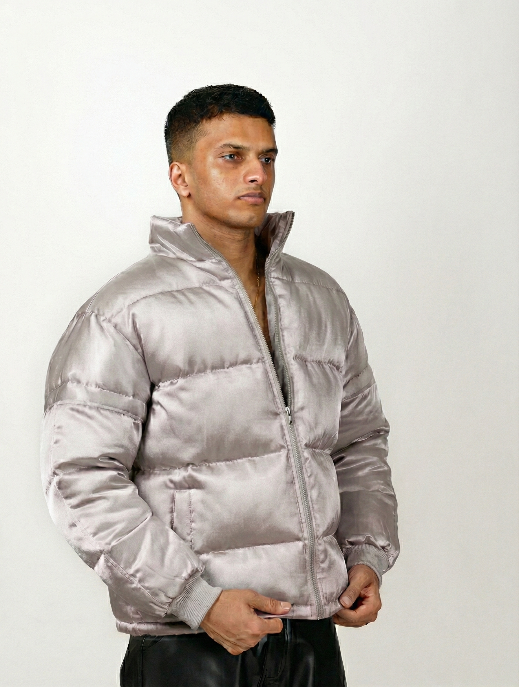 Satin Puffer Jacket