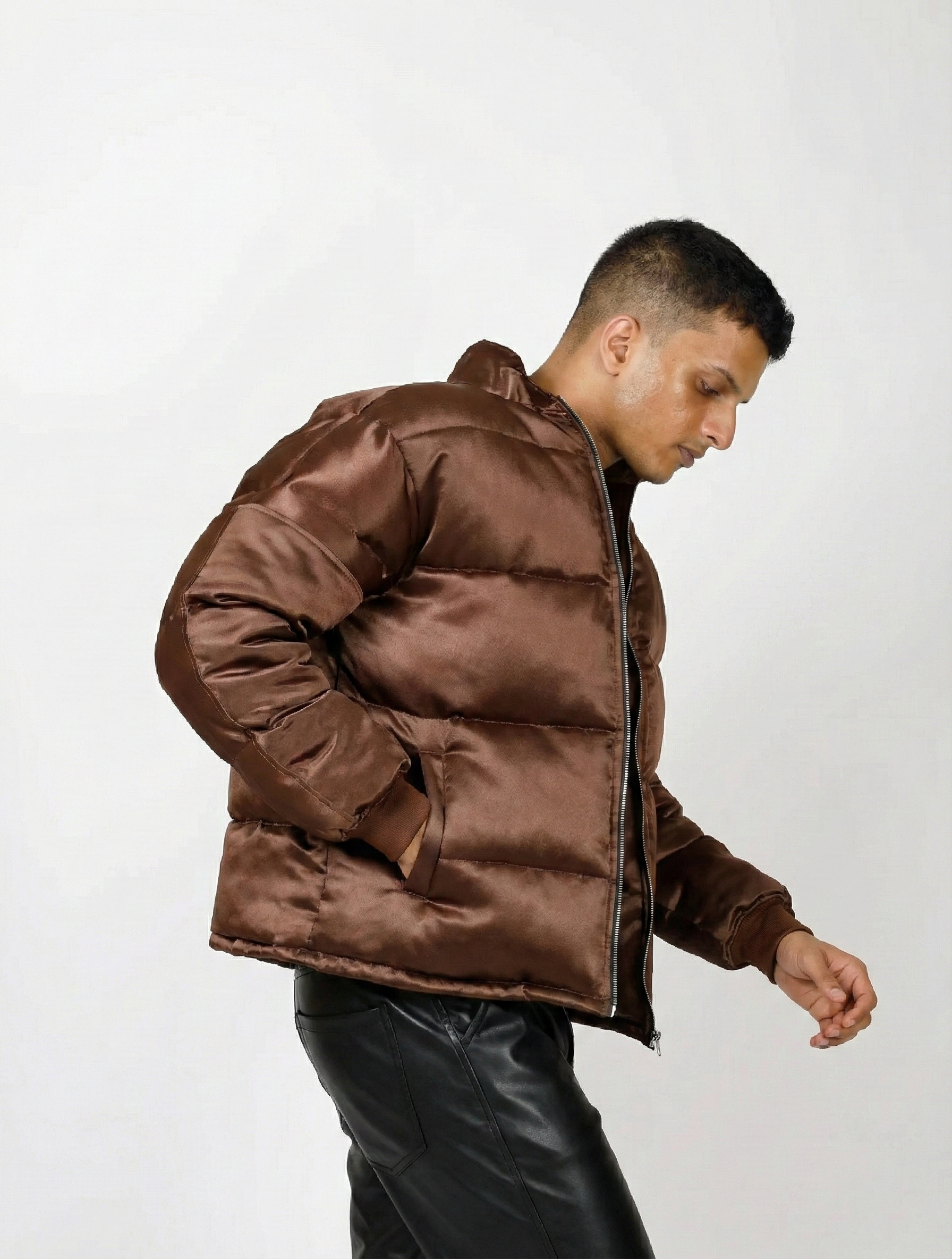 Satin Puffer Jacket