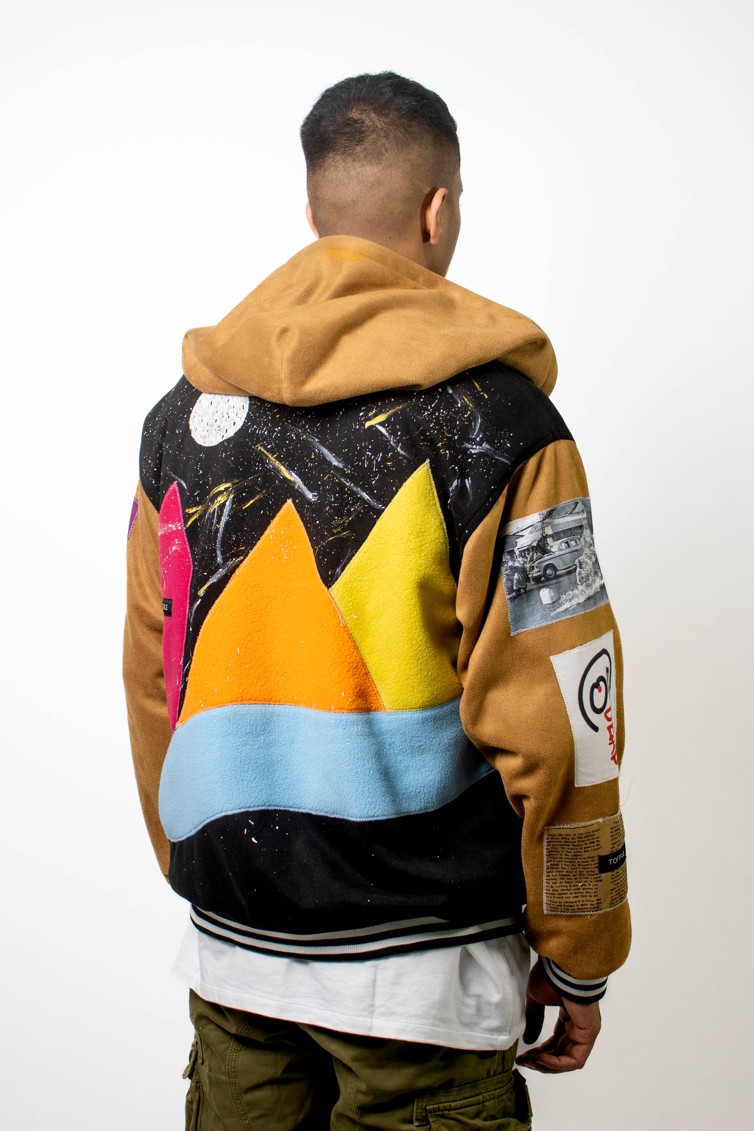 Suede Varsity Jacket