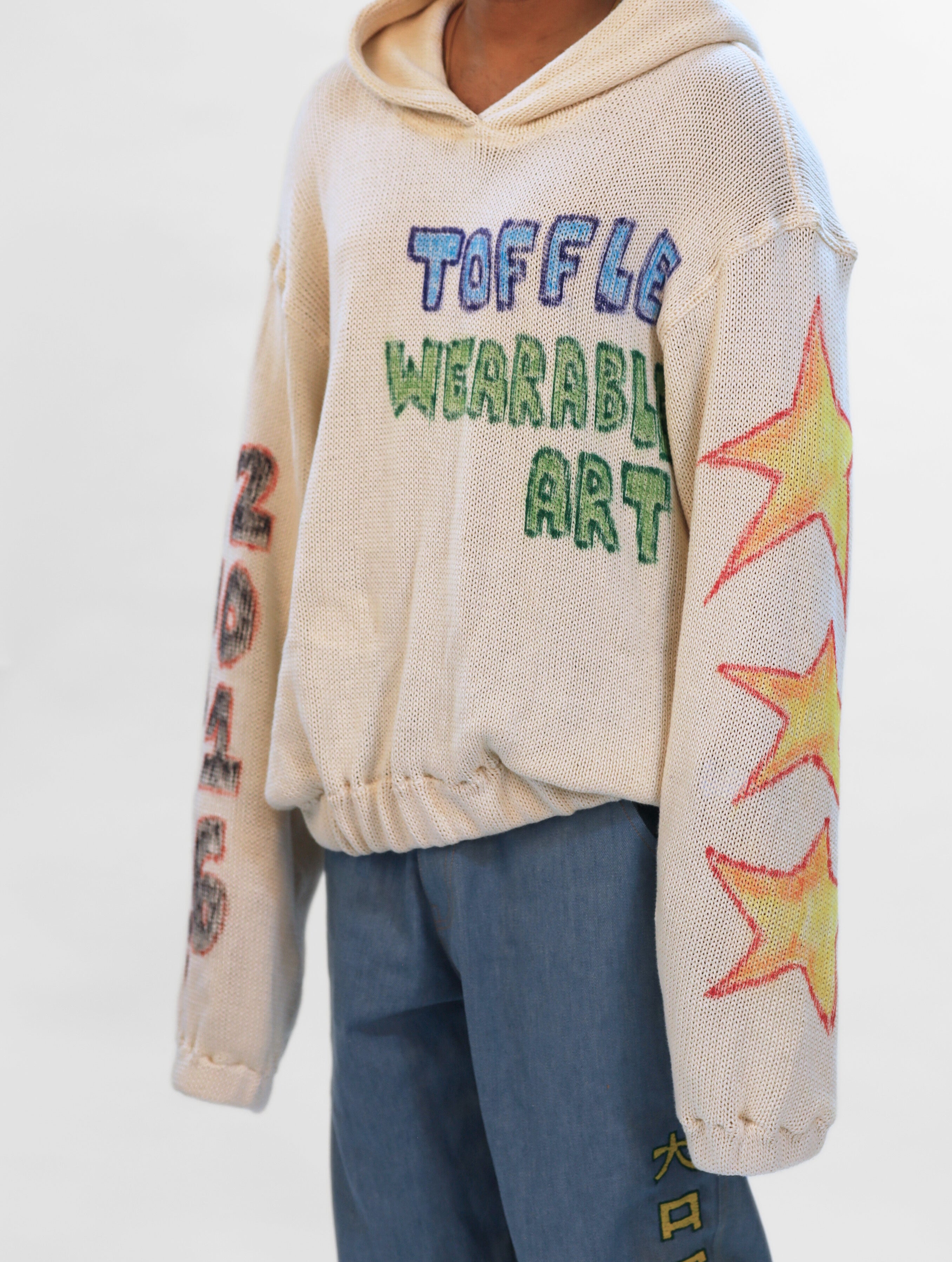 Knit Sweater Colored Hoodie