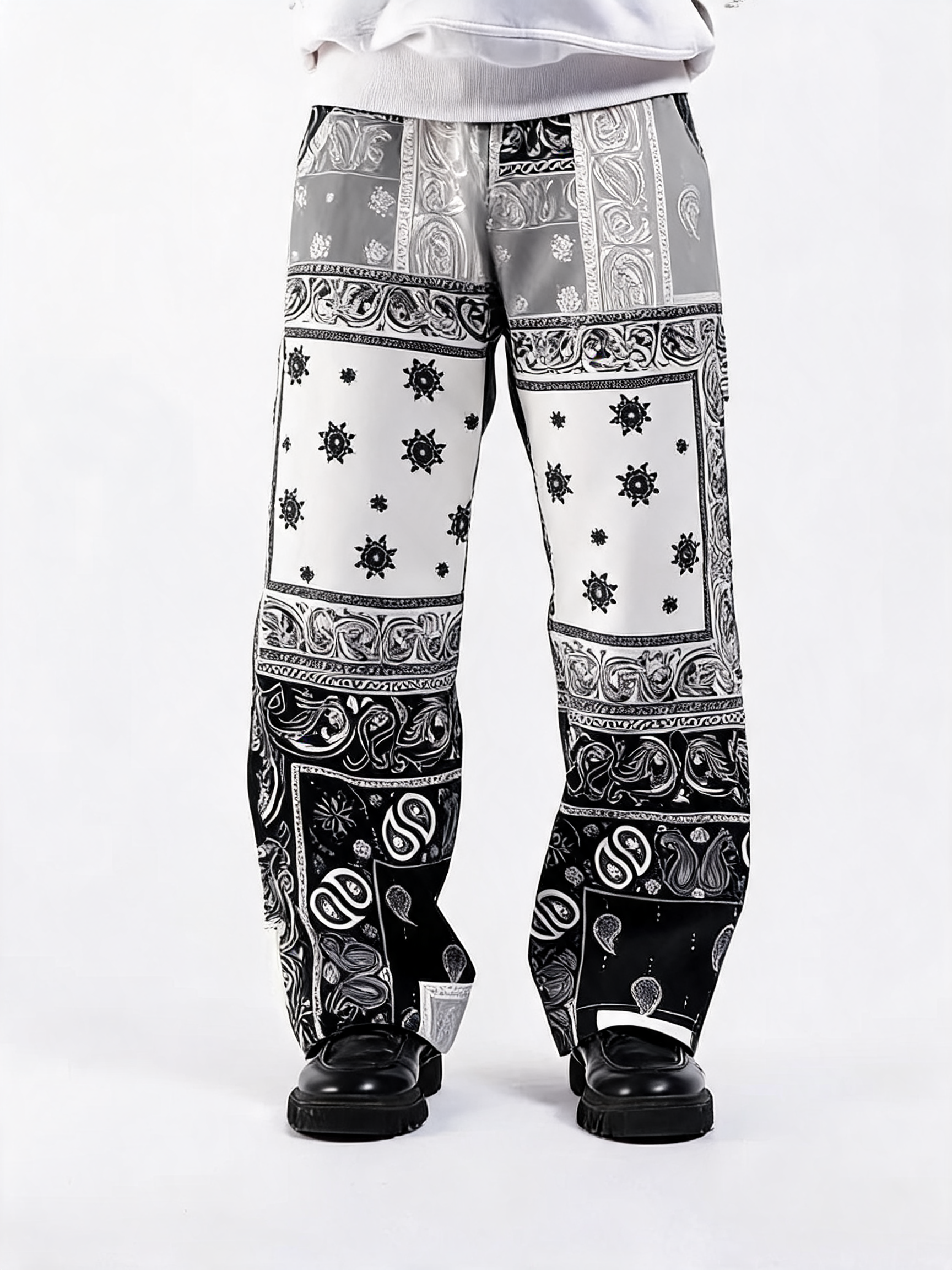Paisley Black Jeans
