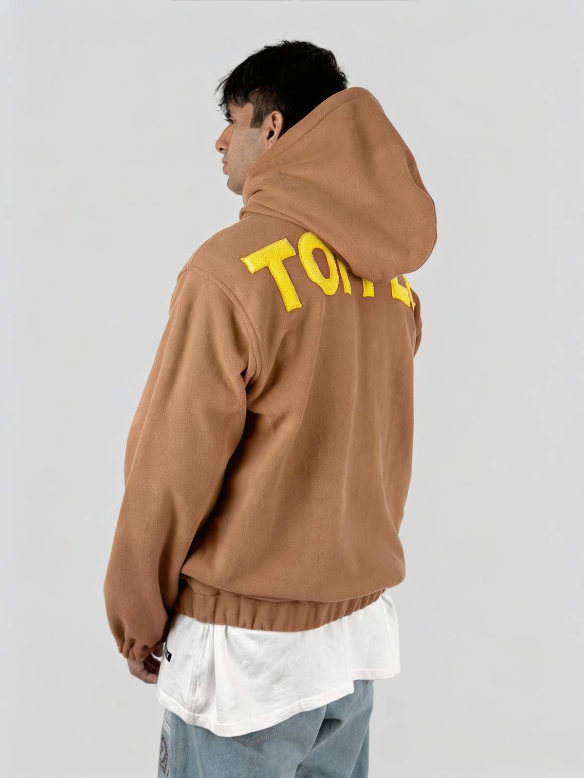 Sample Brown Polar Fleece Hoodie