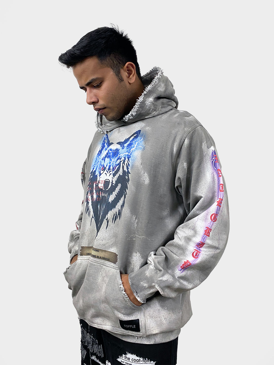Wolf Mentality Hoodie (Charcoal/White)