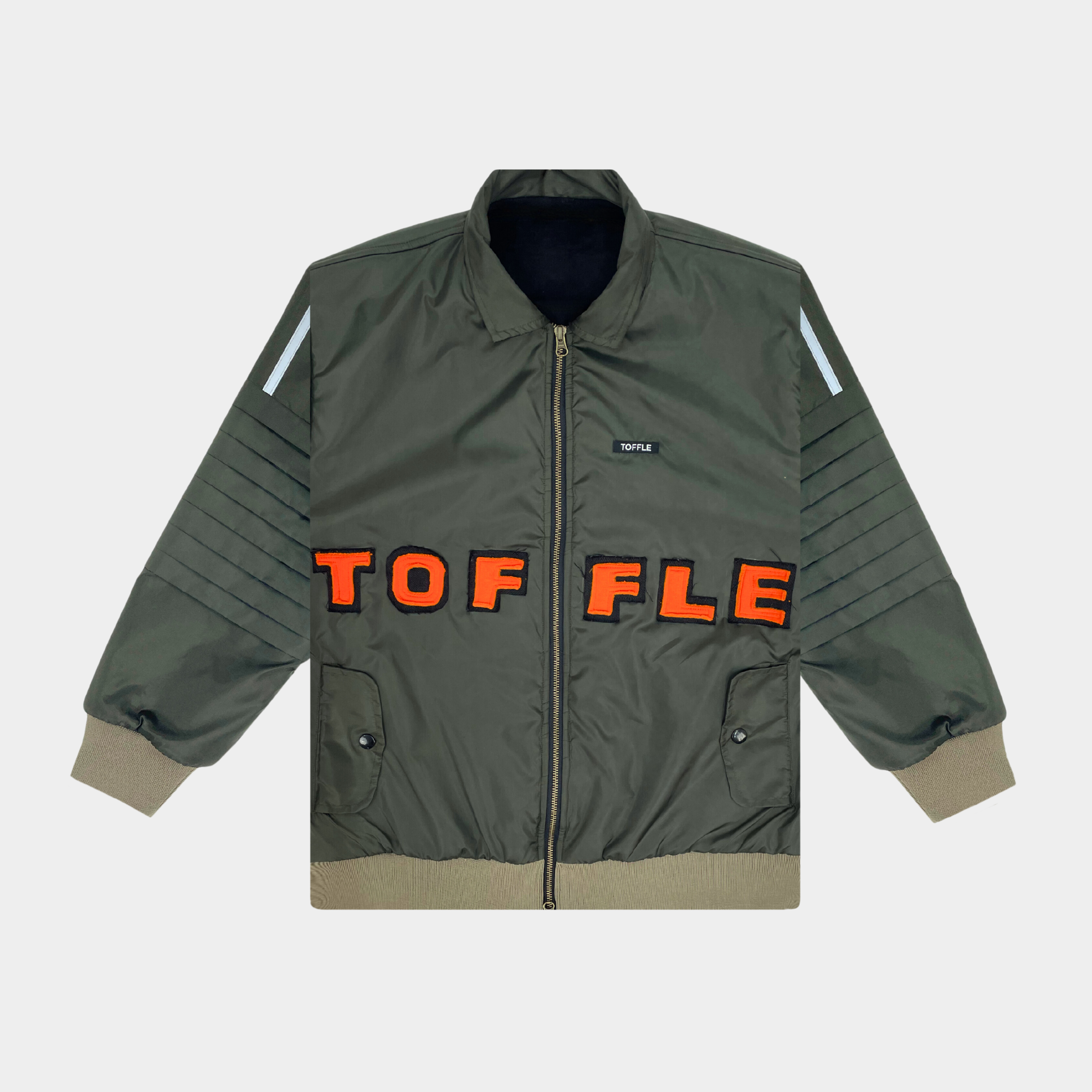 Military Olive Bomber Jacket