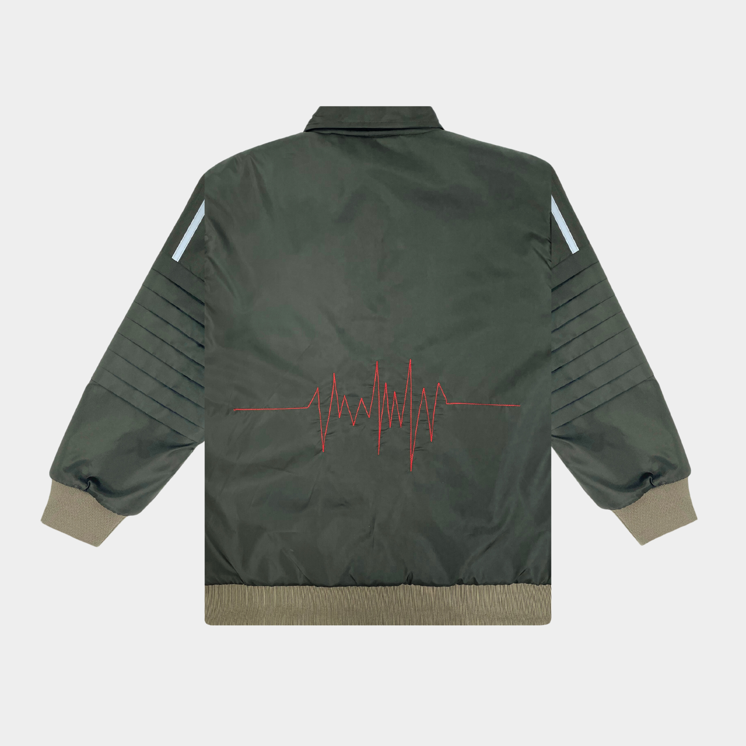 Military Olive Bomber Jacket