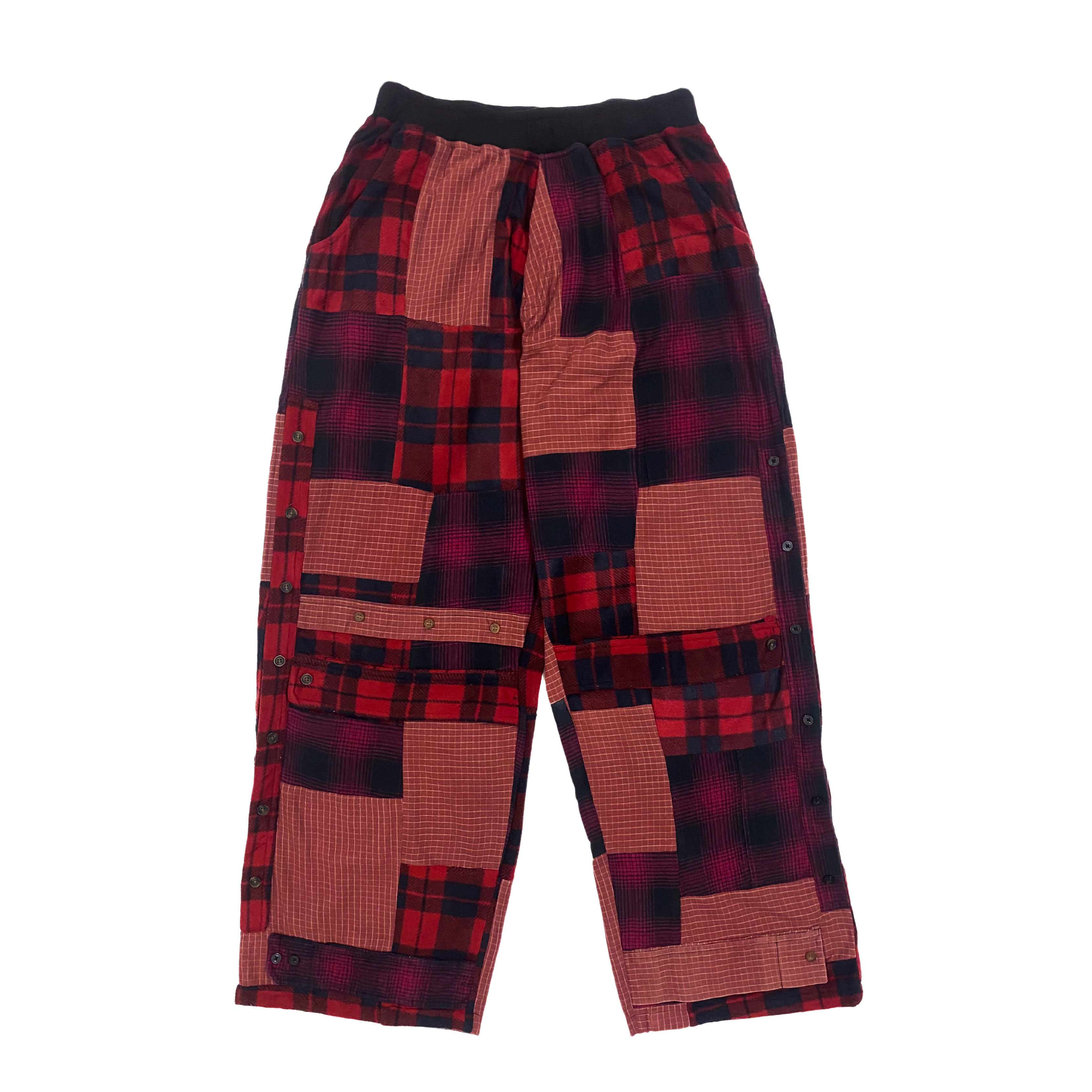 Red Shirt Patchwork Pants