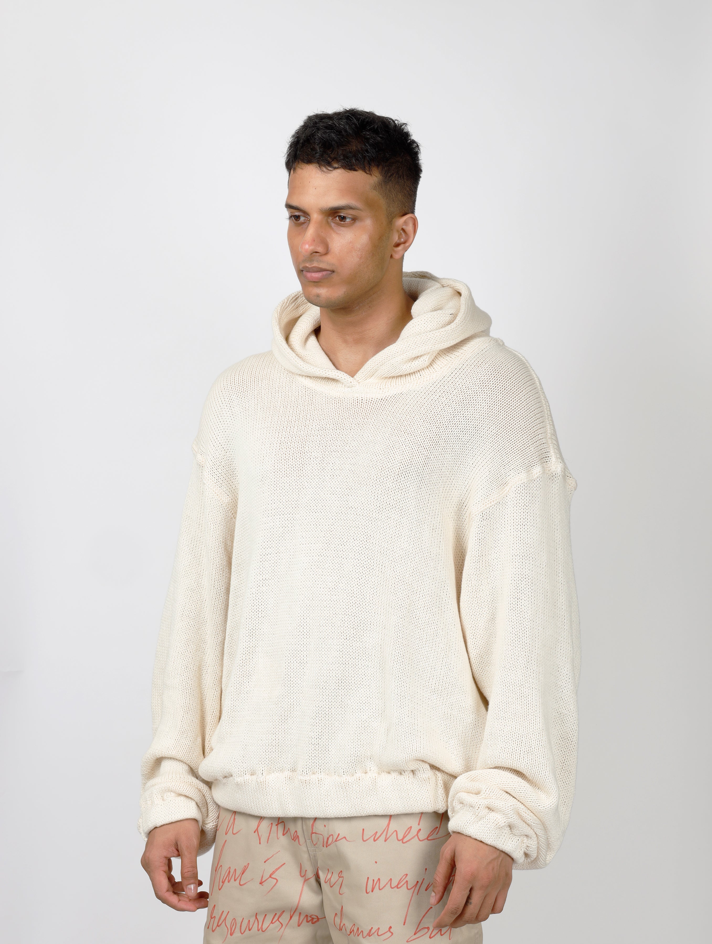 Knit Sweater Hoodie