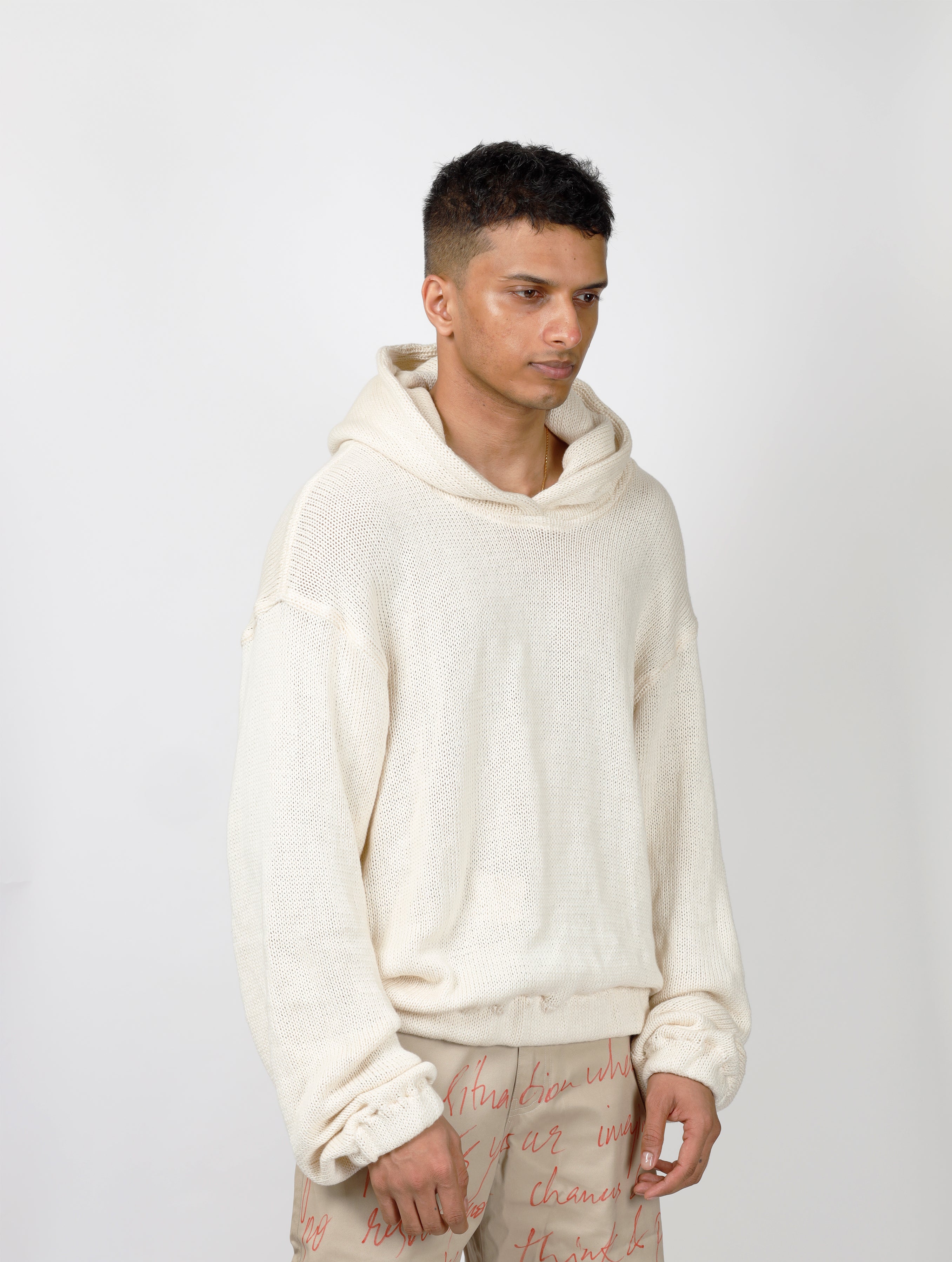 Knit Sweater Hoodie