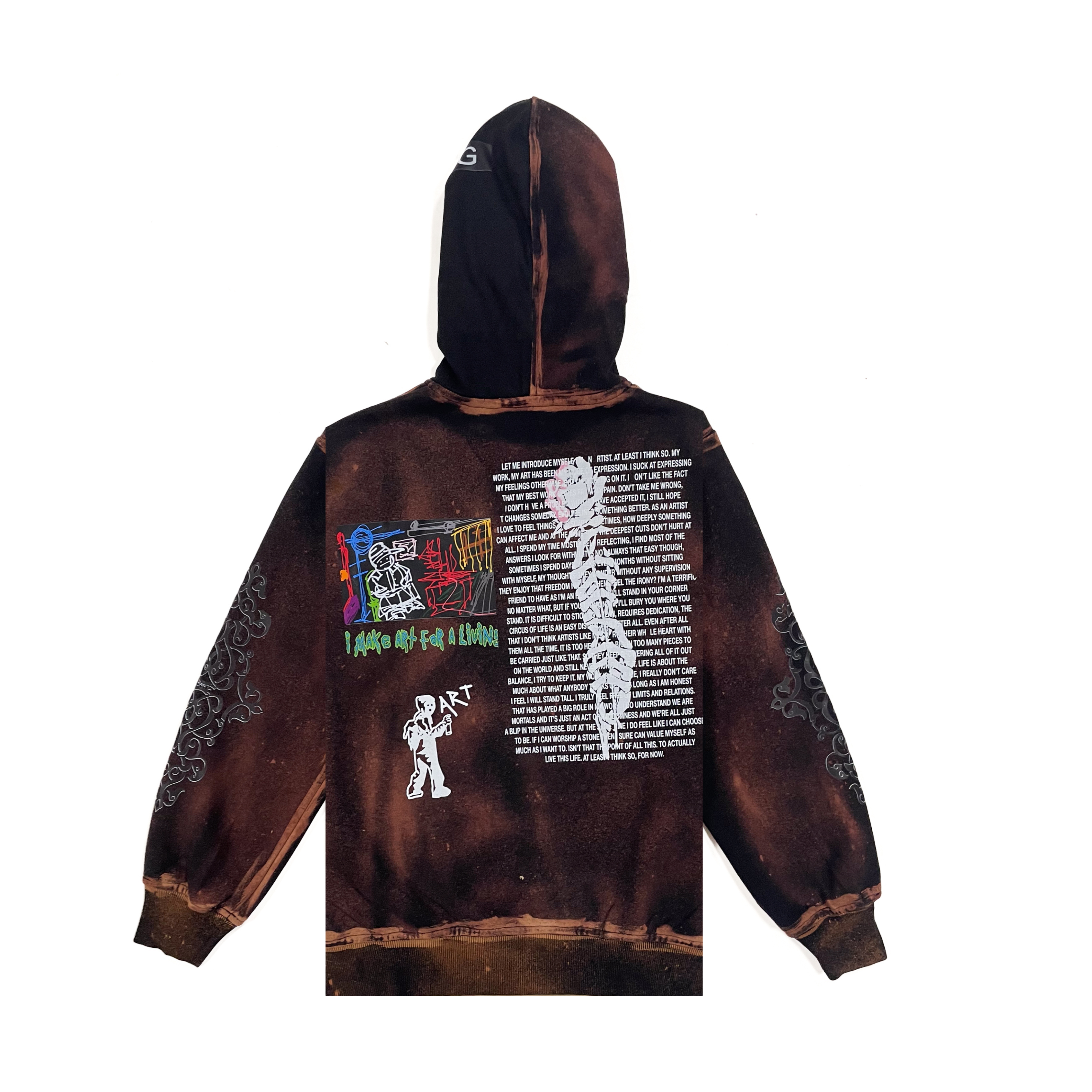 Bleached Colored Hoodie