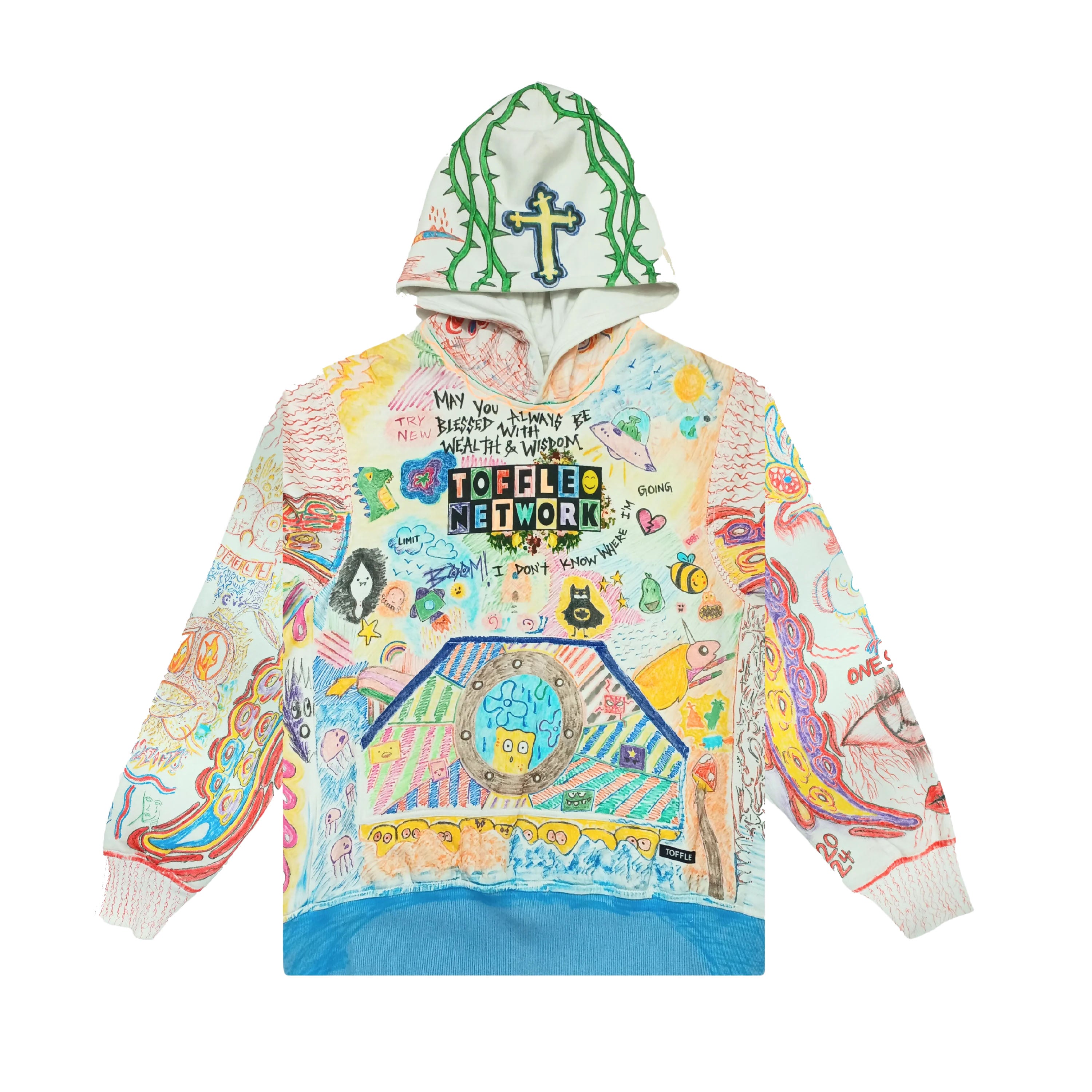 Handpainted Graffiti Hoodie