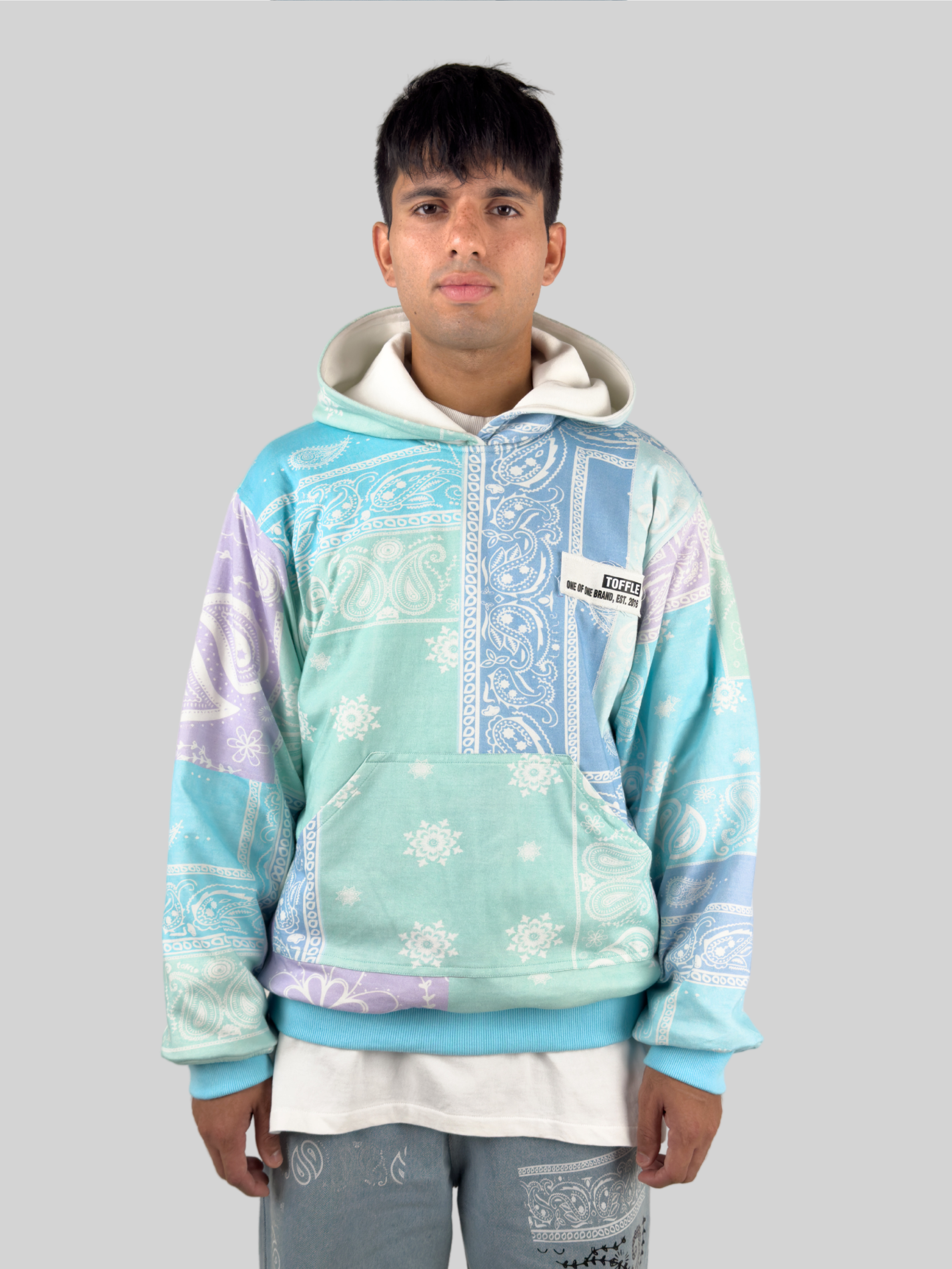 Paisley Blue Hoodie