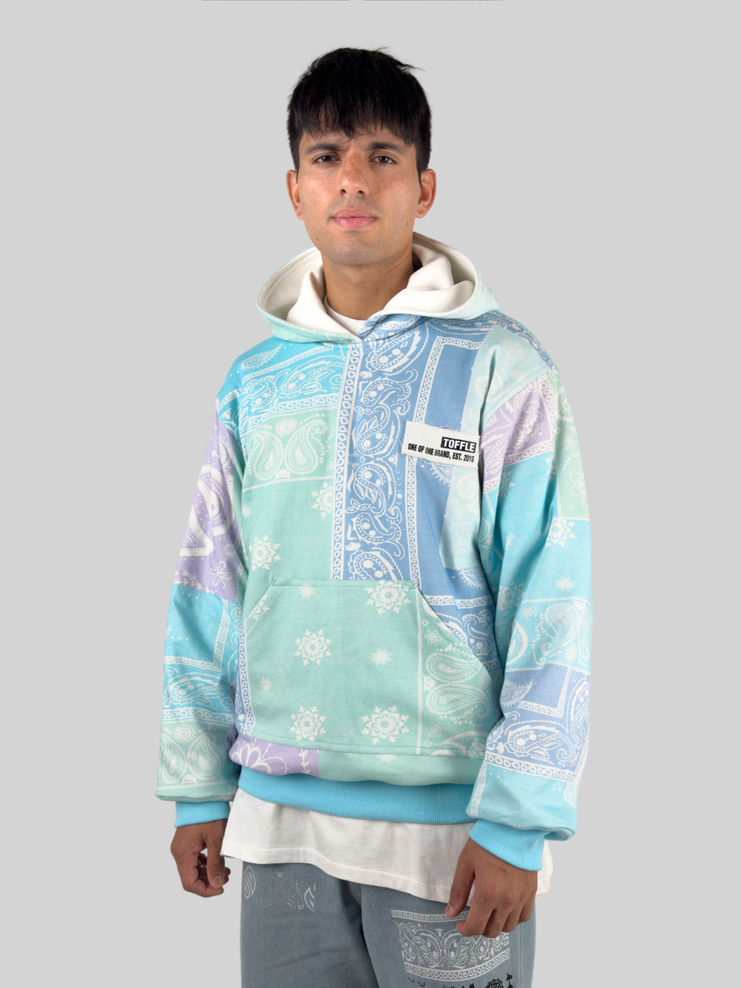 Paisley Blue Hoodie