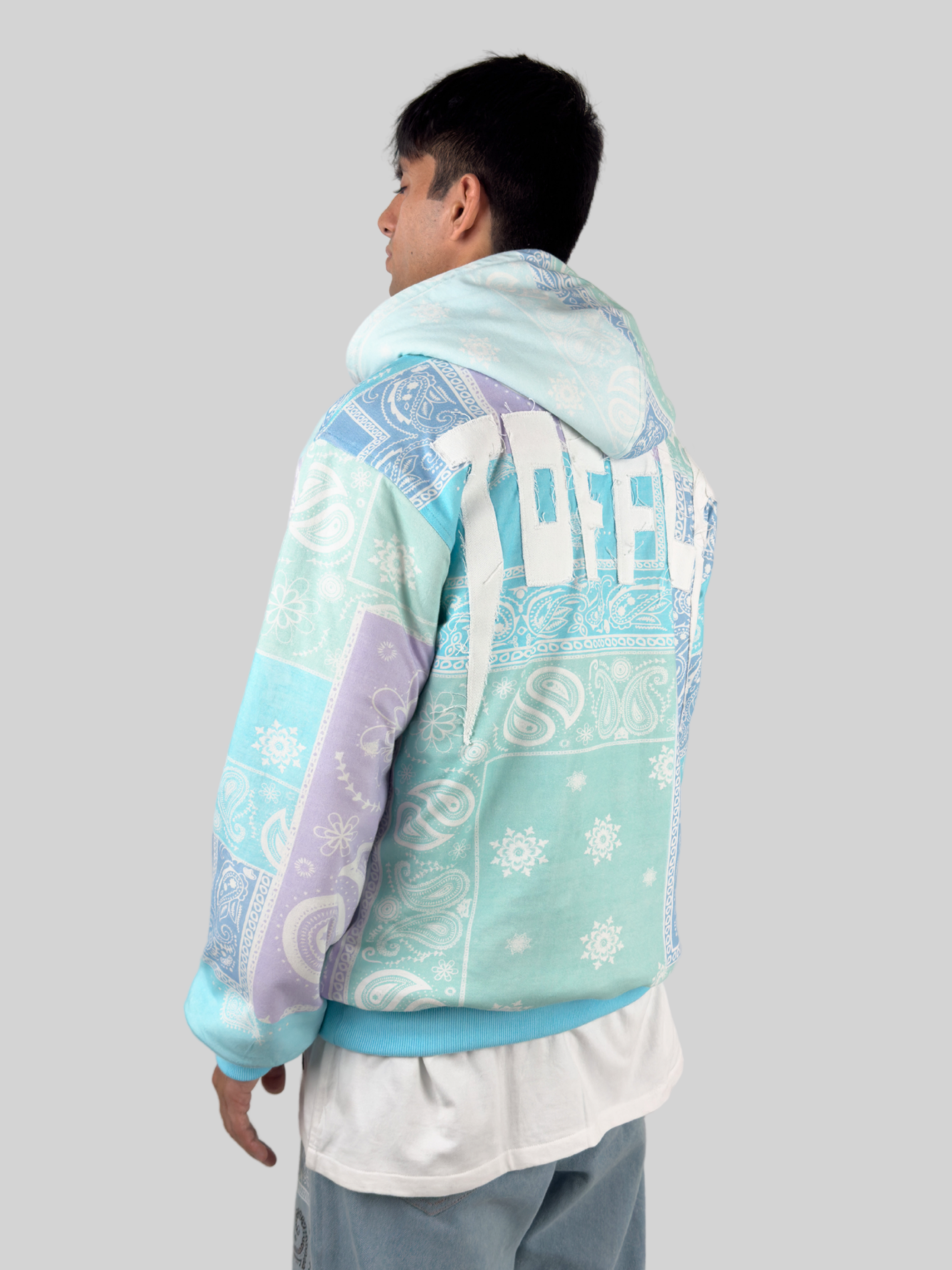 Paisley Blue Hoodie