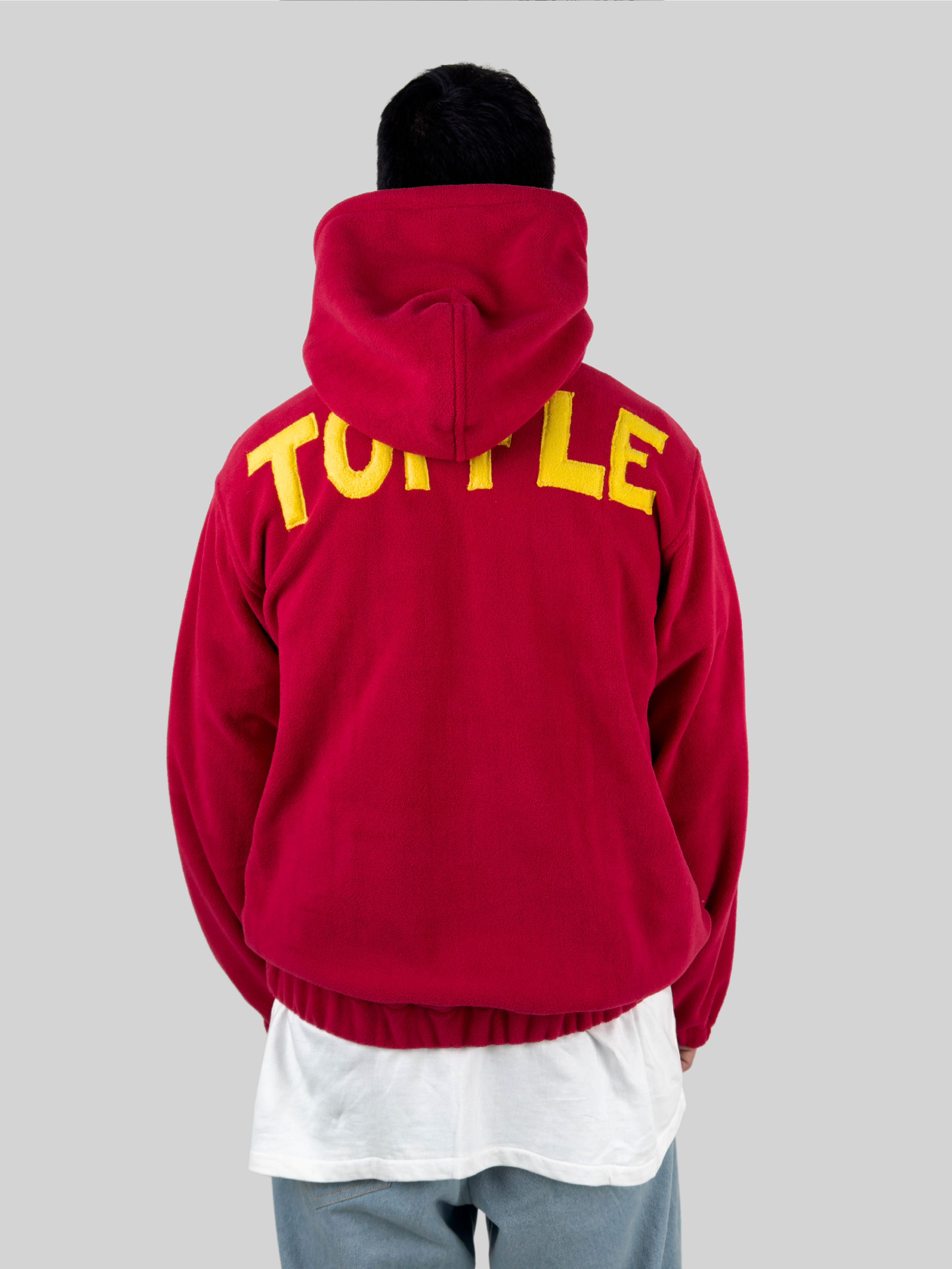 Maroon Polar Fleece Hoodie