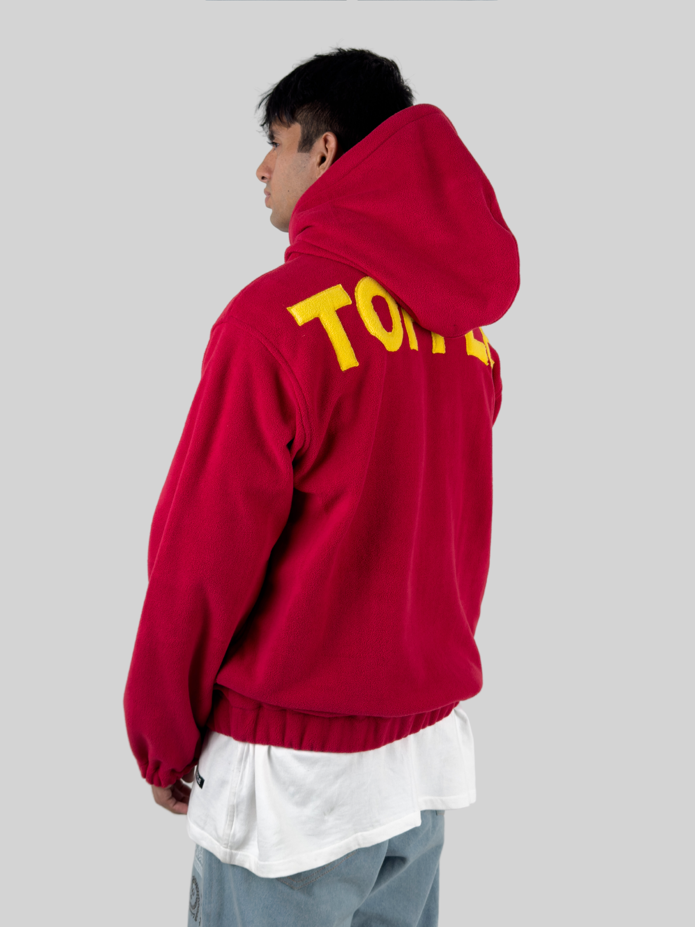 Maroon Polar Fleece Hoodie