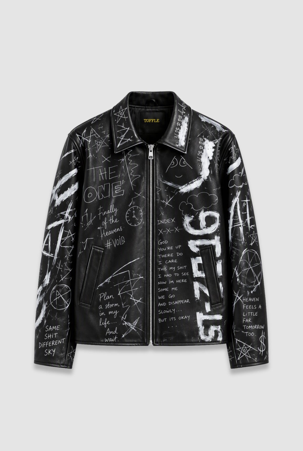 Sample Graffiti Leather Jacket