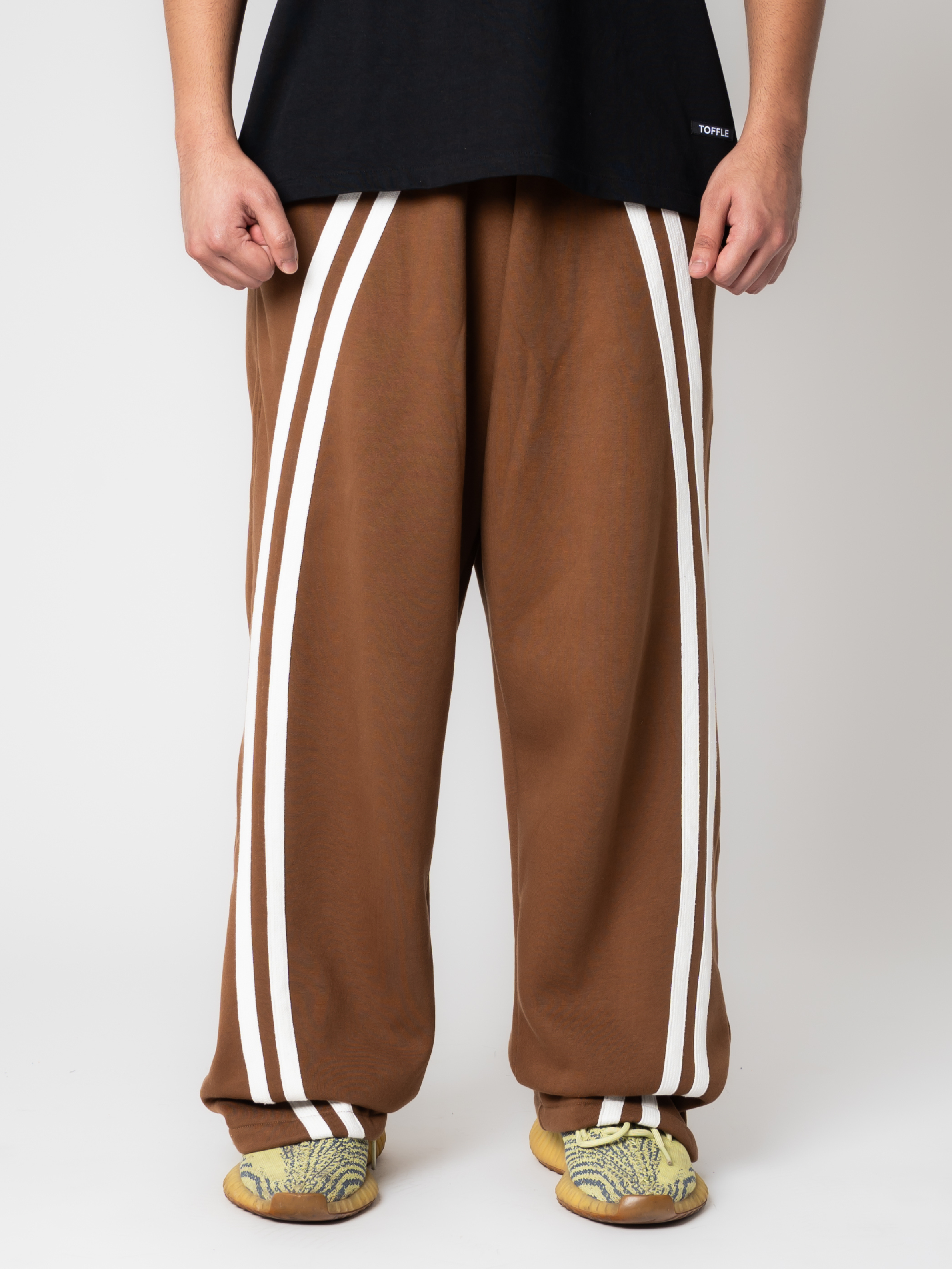 Brown Curved Joggers