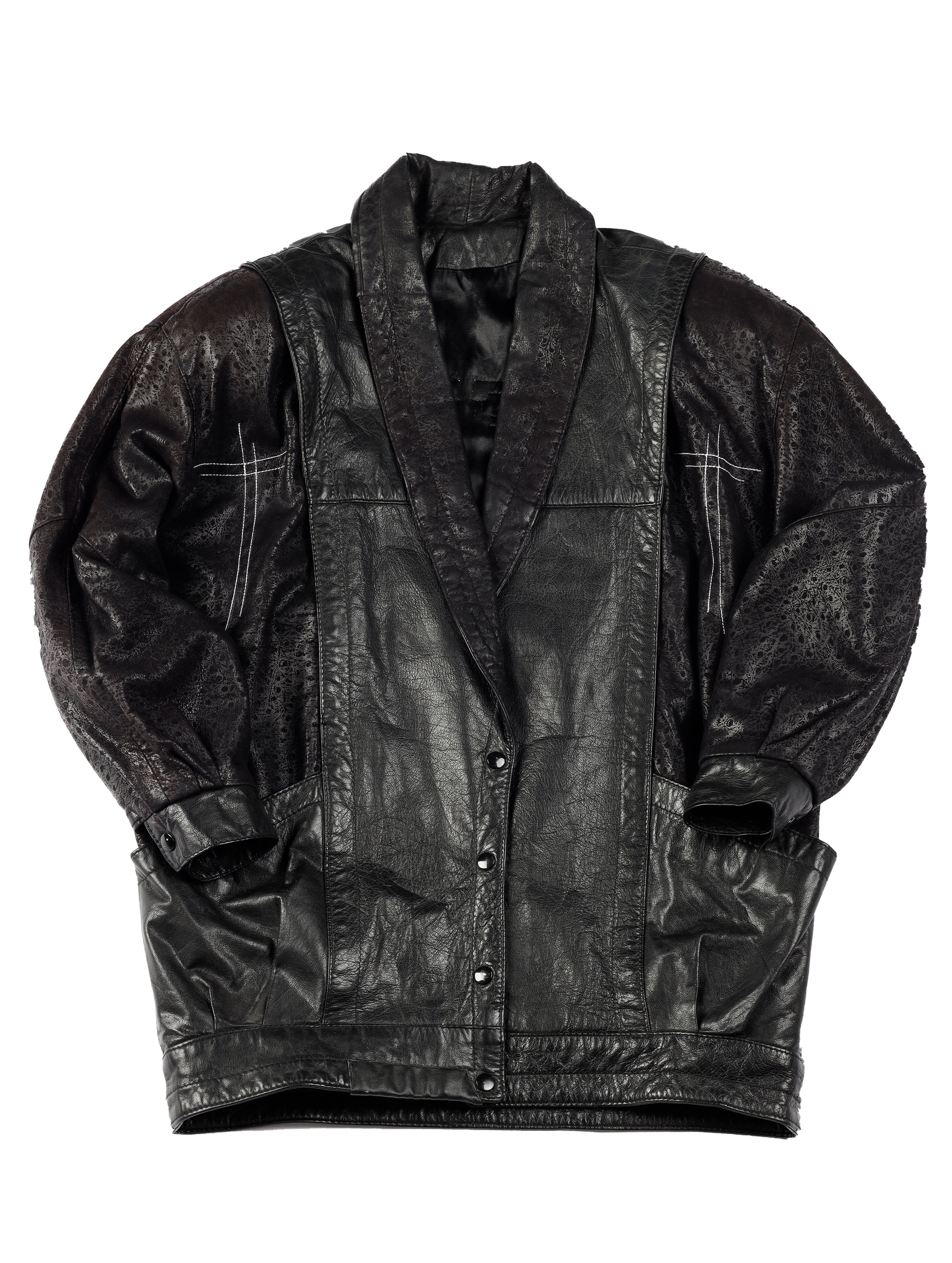 Abstract Leather Jacket