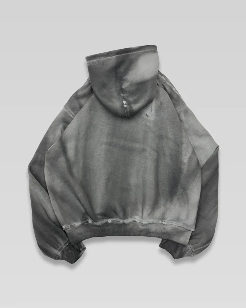 Sample Distressed Charcoal Hoodie