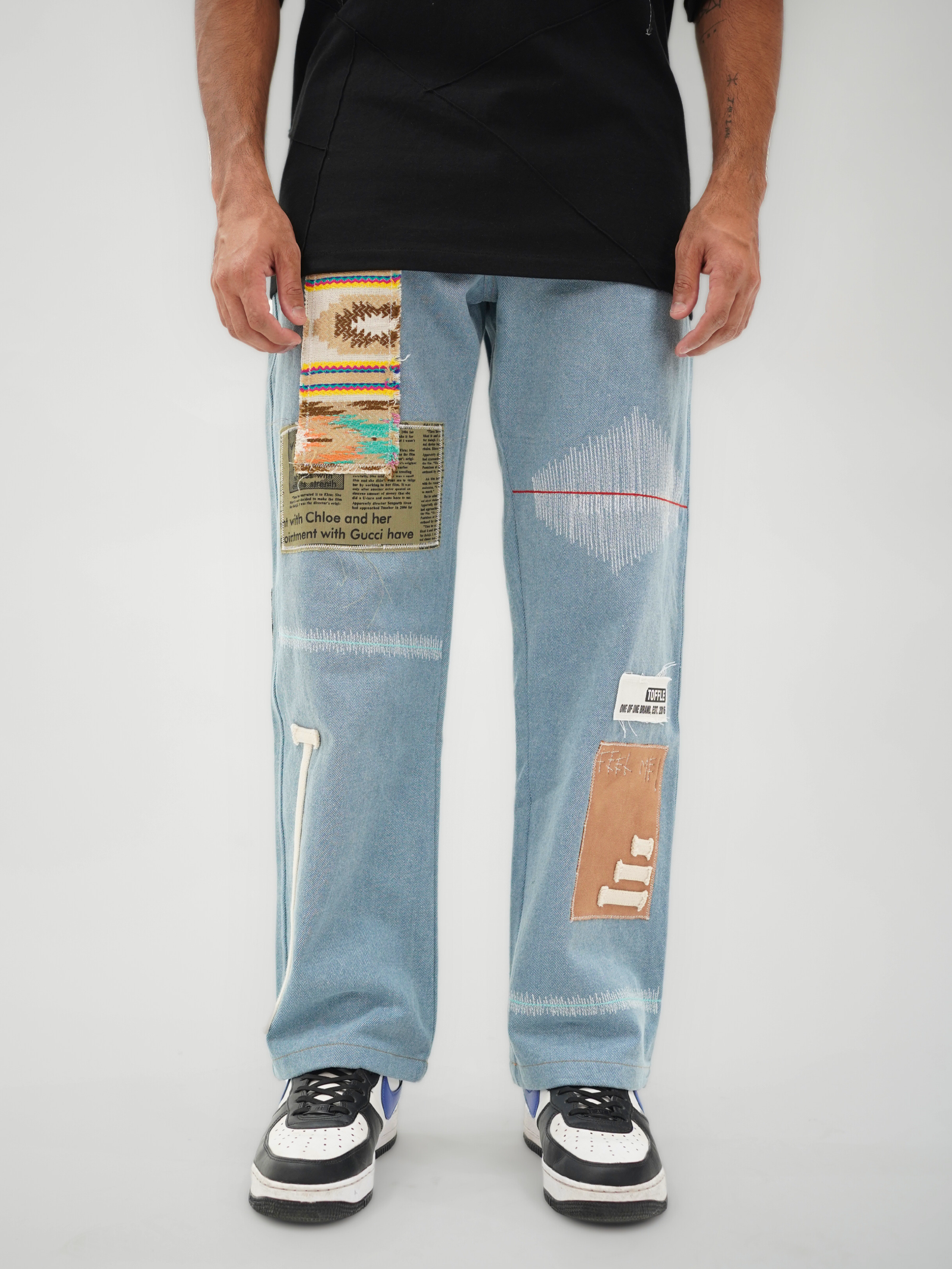 Earthtone Blue Jeans