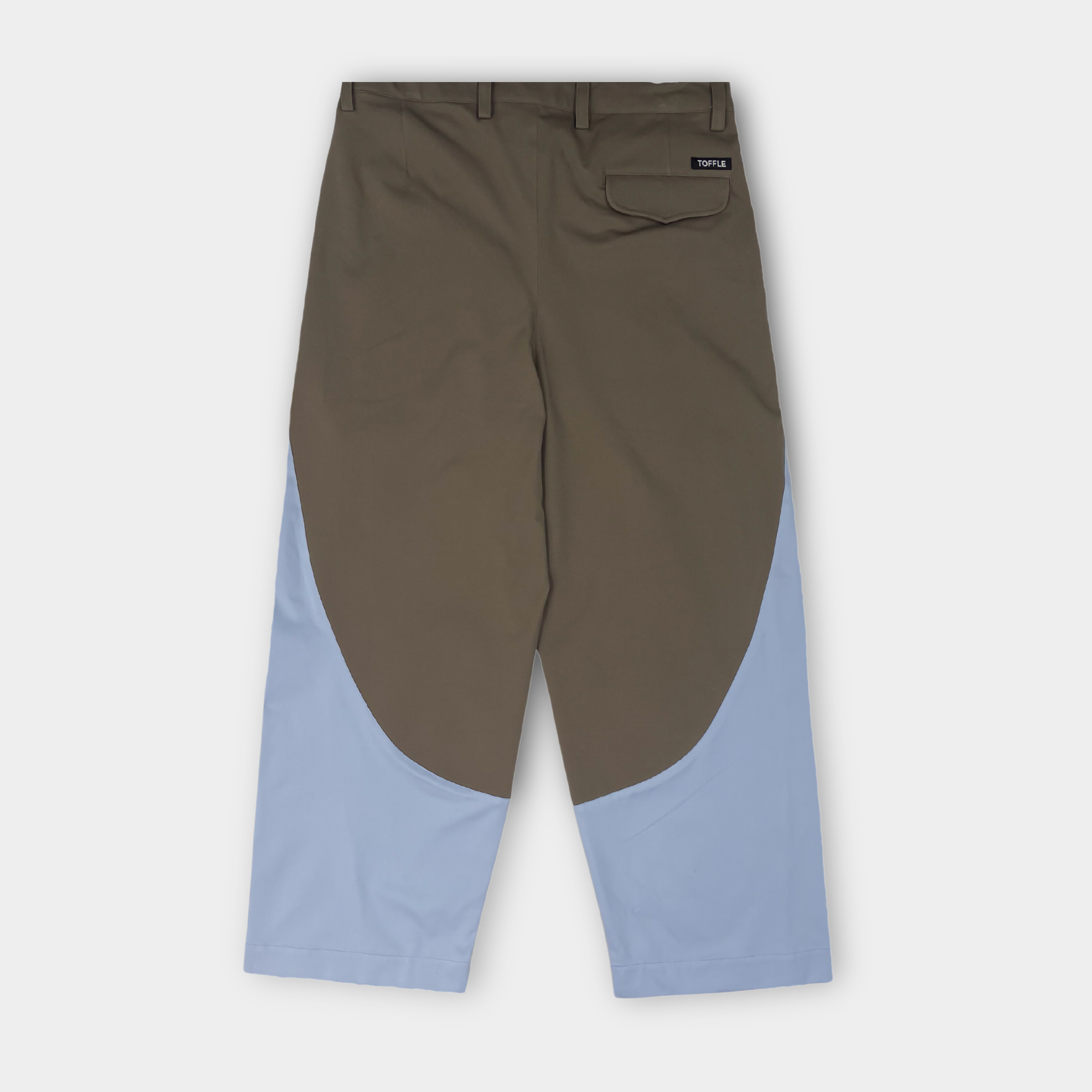 Brown Curve Cut Pants