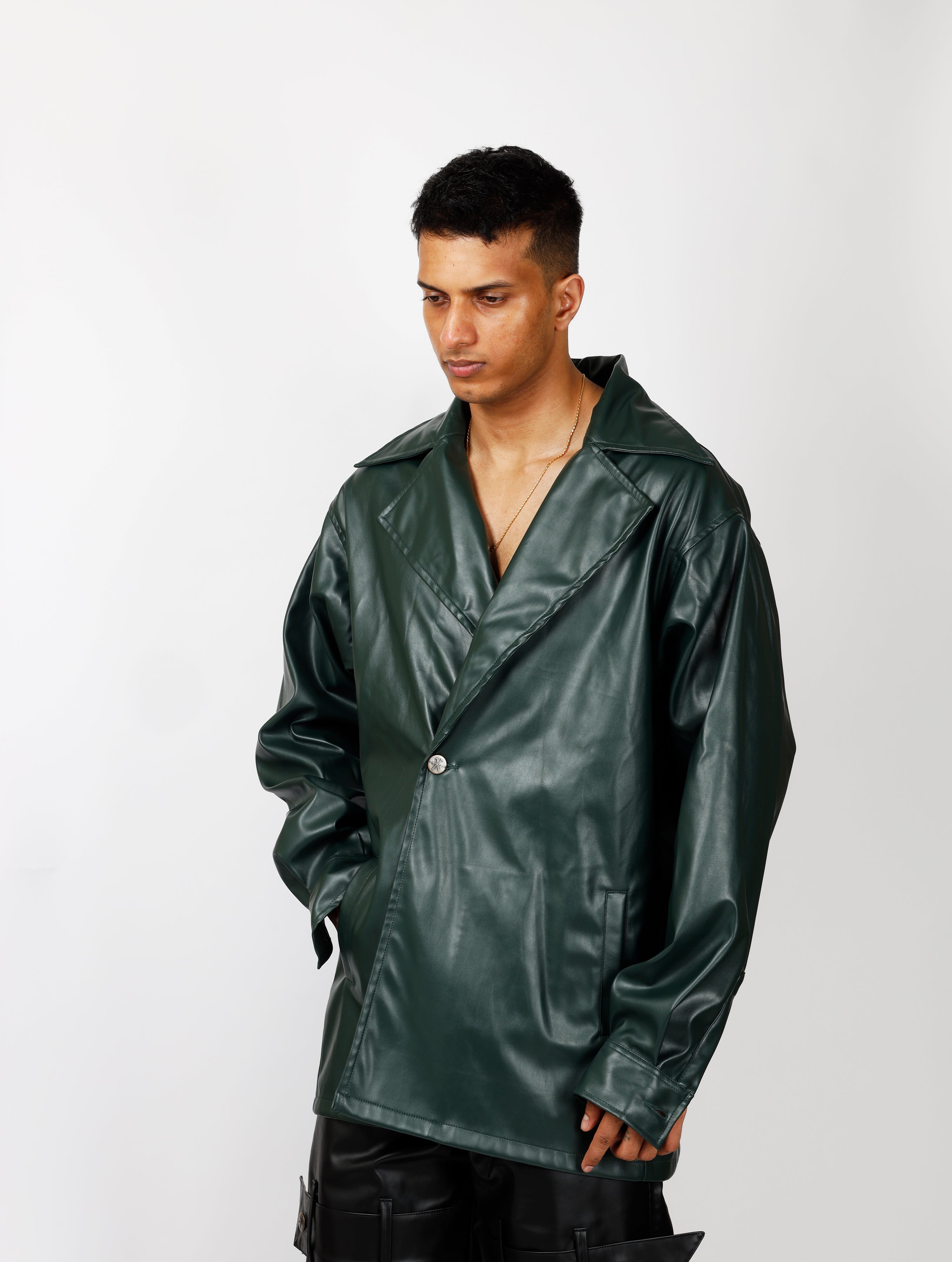 Leather Overall Jacket