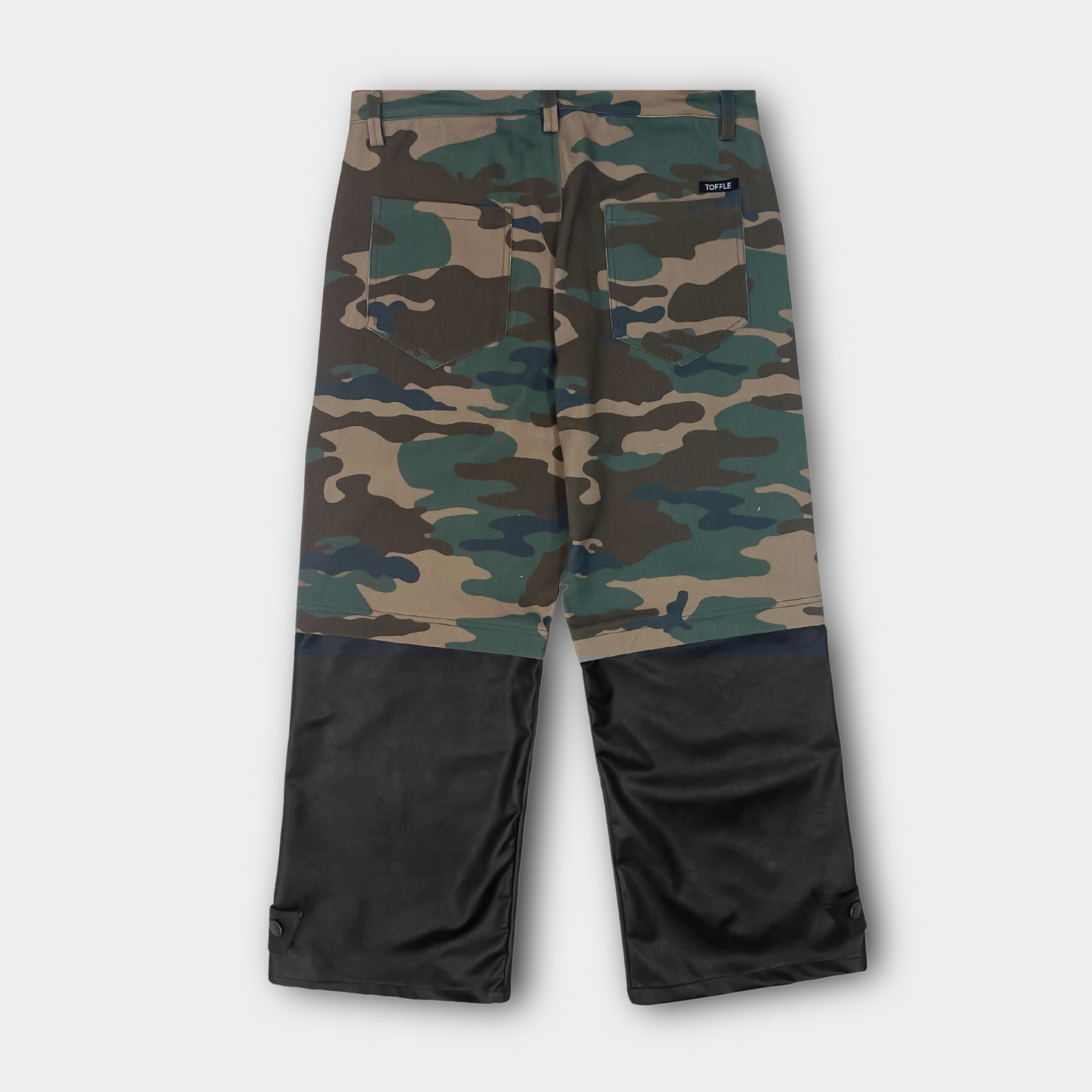 Camo Leather Segment Jeans