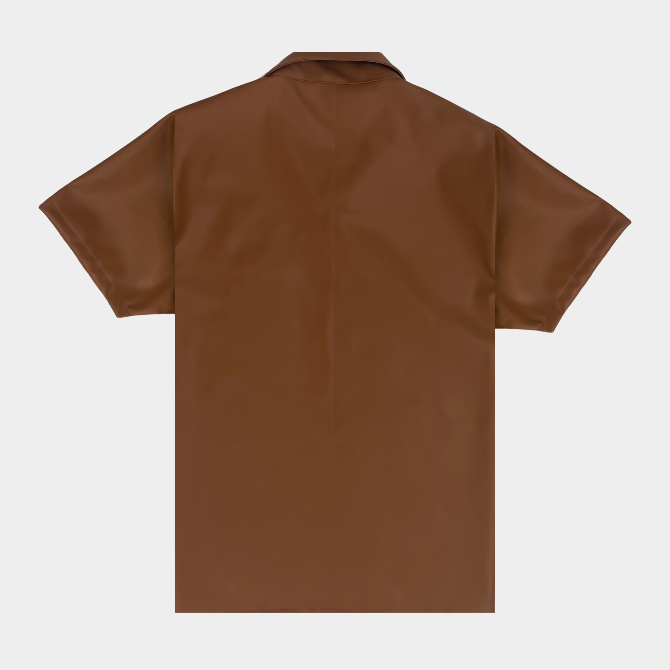 Workwear Brown Leather Shirt