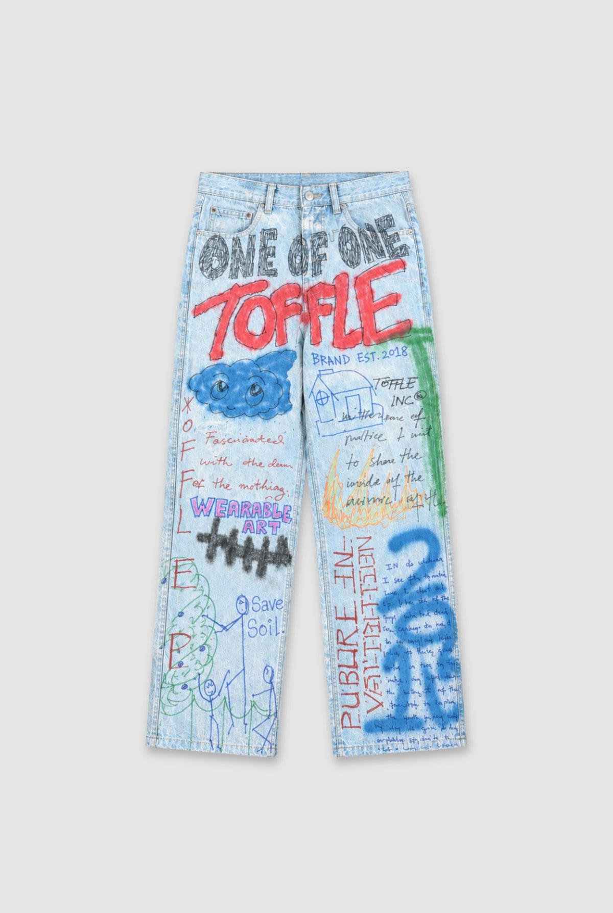 OG Graffiti Blue Jeans