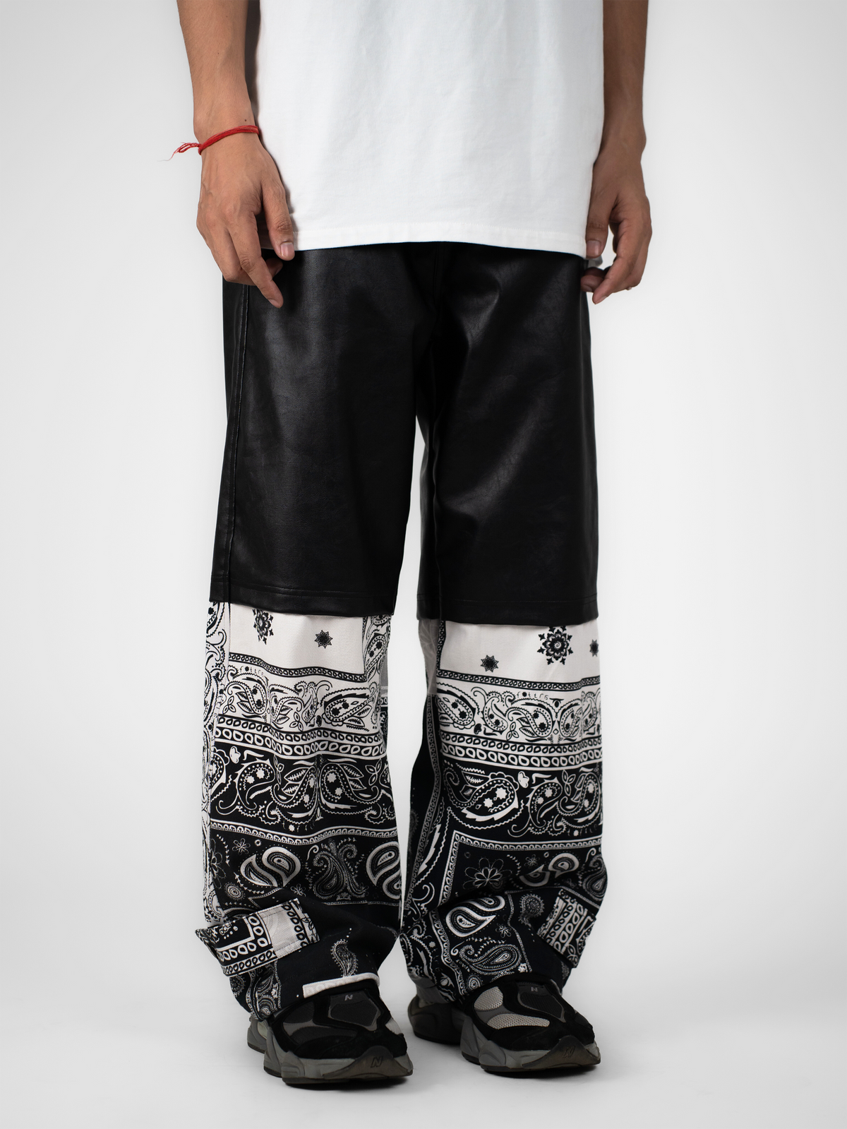 Sample Leather Paisley Segment Jeans