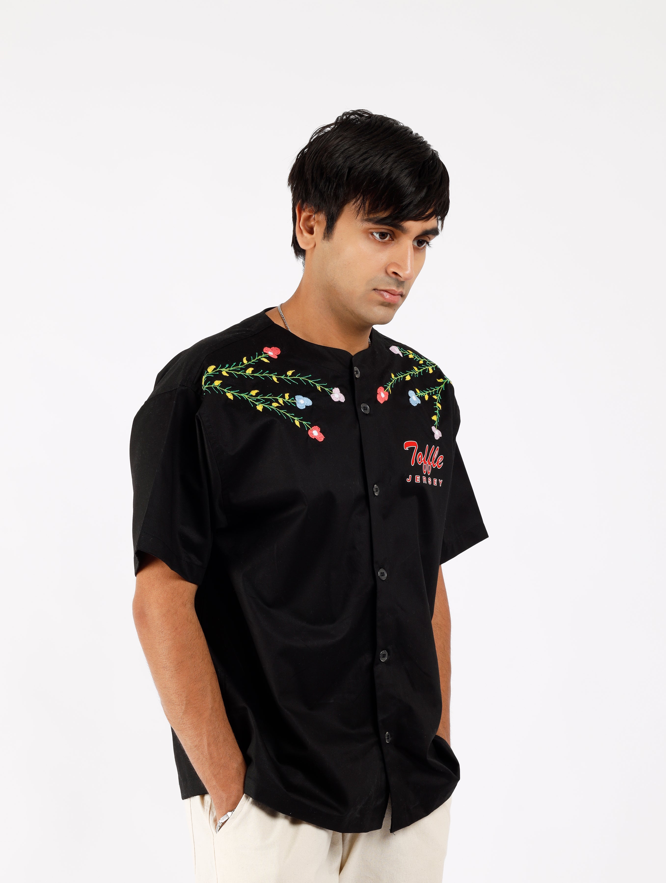 Floral Dark Jersey Shirt