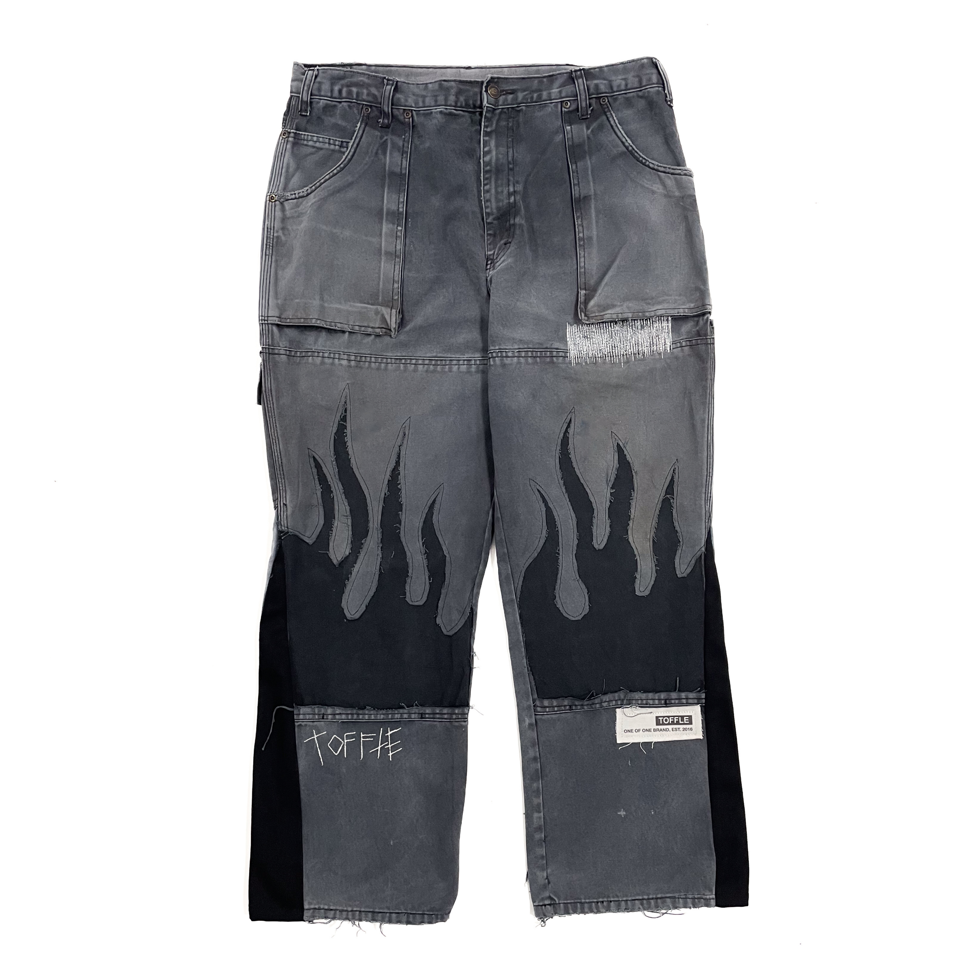 Charcoal Utility Cargo Denim