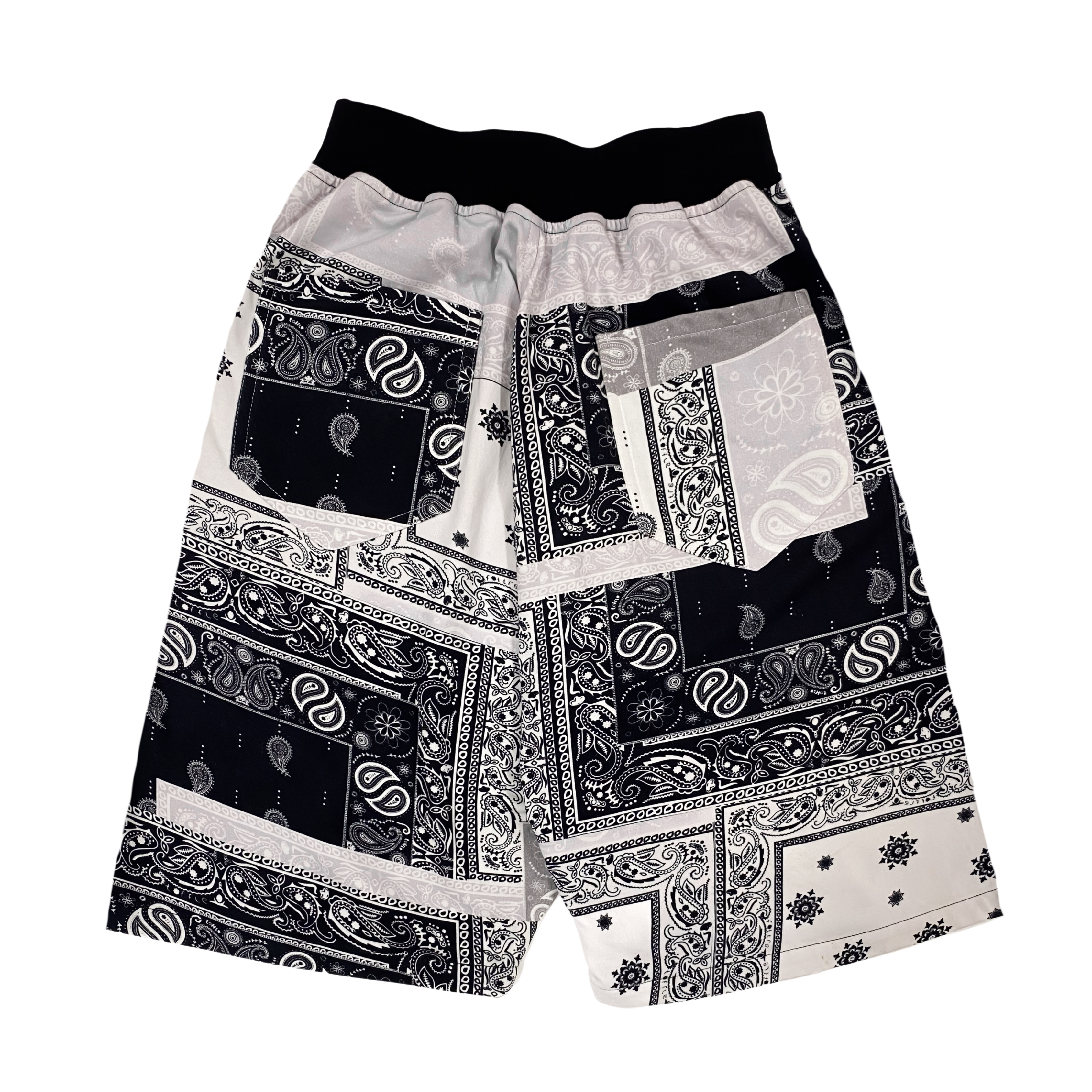 Paisley Black Shorts